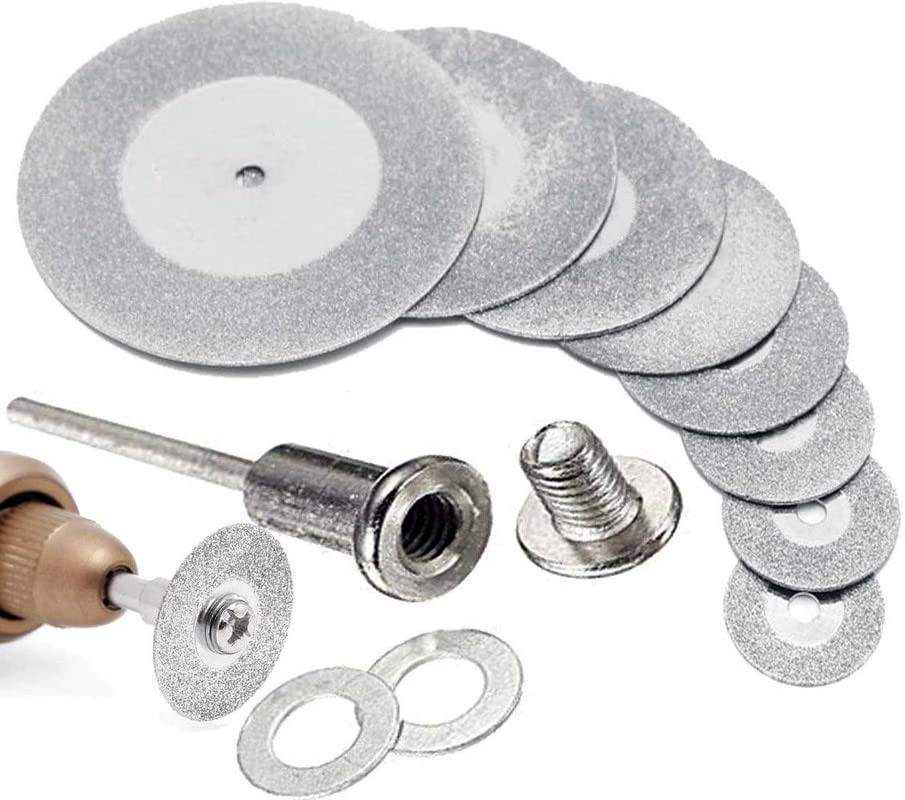 DIY Crafts 1 Set, 16mm 1 Pc Diamond Discs+1 Mandrel, 1 Pc Diamonte Cutting Discs & Drill Bit Shank For Rotary Tool Blade + 1 Mandrel, Disc Saw Carvi(1 Set, 16mm 1 Pc Diamond Discs+1 Mandrel) (B08Y8KY7D7) Amazon Price History, Amazon Price Tracker