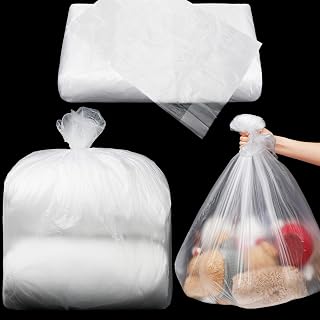 Teling 30 x 40 Inch 1.5 Mil Clear Plastic Poly Bags Plastic Flat Poly Bags Storage Clear Plastic Bags Plastic Packaging Bags for Food, Dough, Clothes, Gift (100)