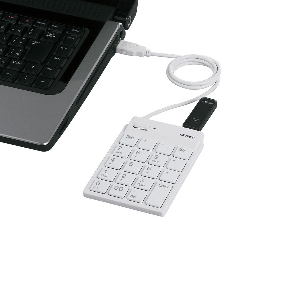 BUFFALO 有線テンキーボードTabキーUSBハブ付き ホワイト BSTKH100WH 2zzhgl6 Amazon.co.jp: バッファロー BUFFALO 有線テンキーボードTabキー