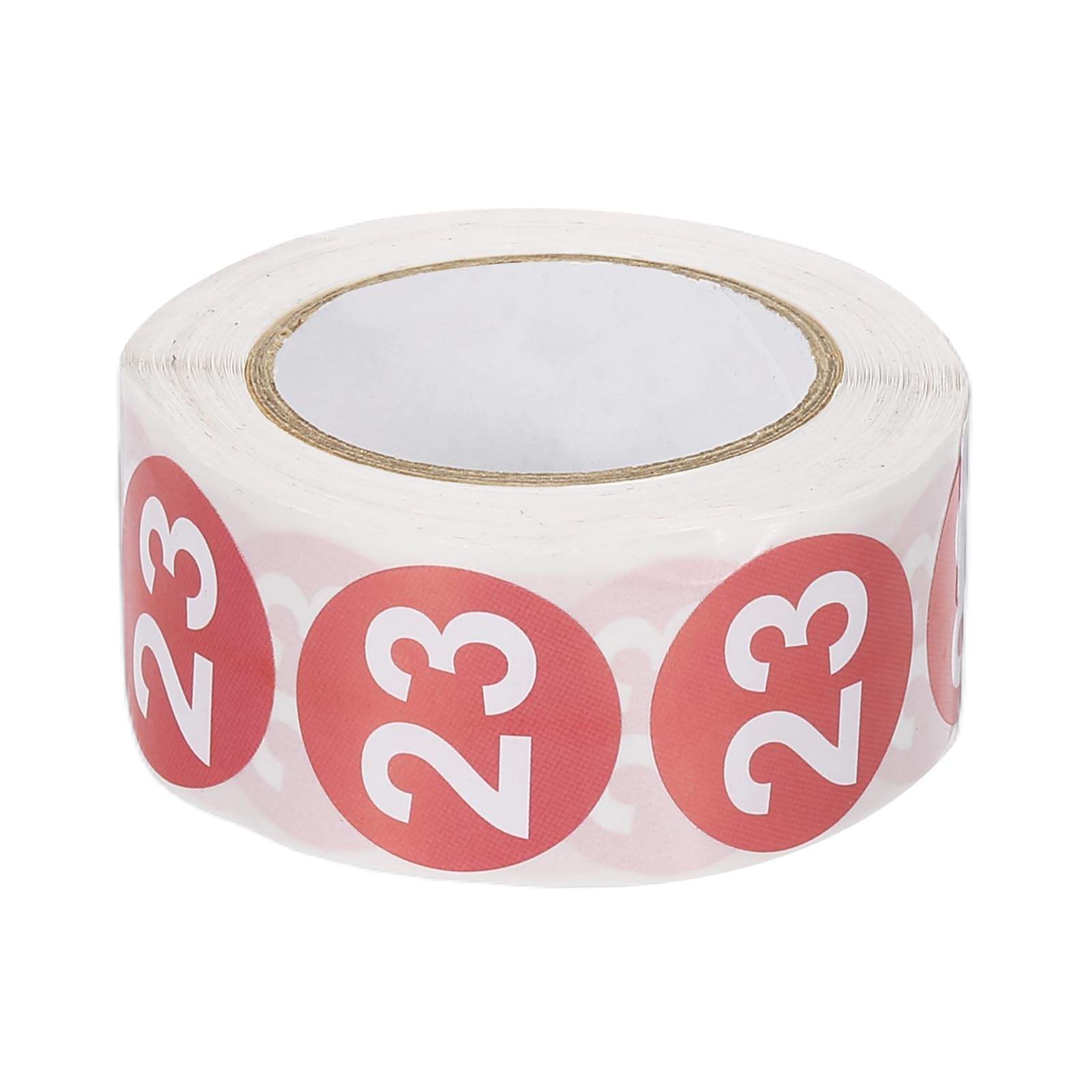 PATIKIL 1 Inch Number 23 Stickers, 500 Labels Circle Dot Stickers Adhesive Home Organization Warehouse Office Management, Pink
