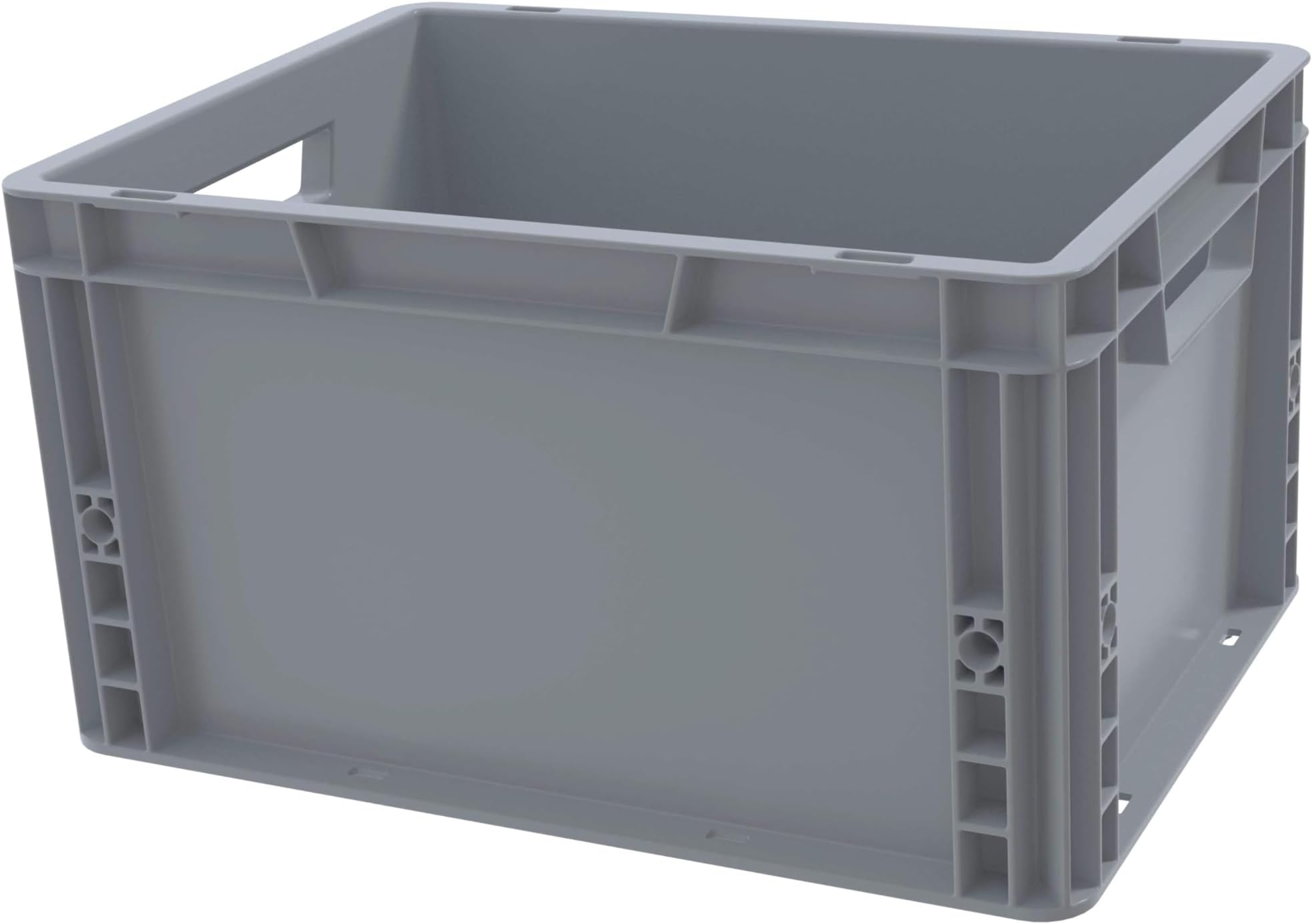 Solent Plastics Recycled Plastic ECO Euro Plastic Stacking Industrial Storage Containers Boxes Crates! (20 Litre - 40 x 30 x 22cm)