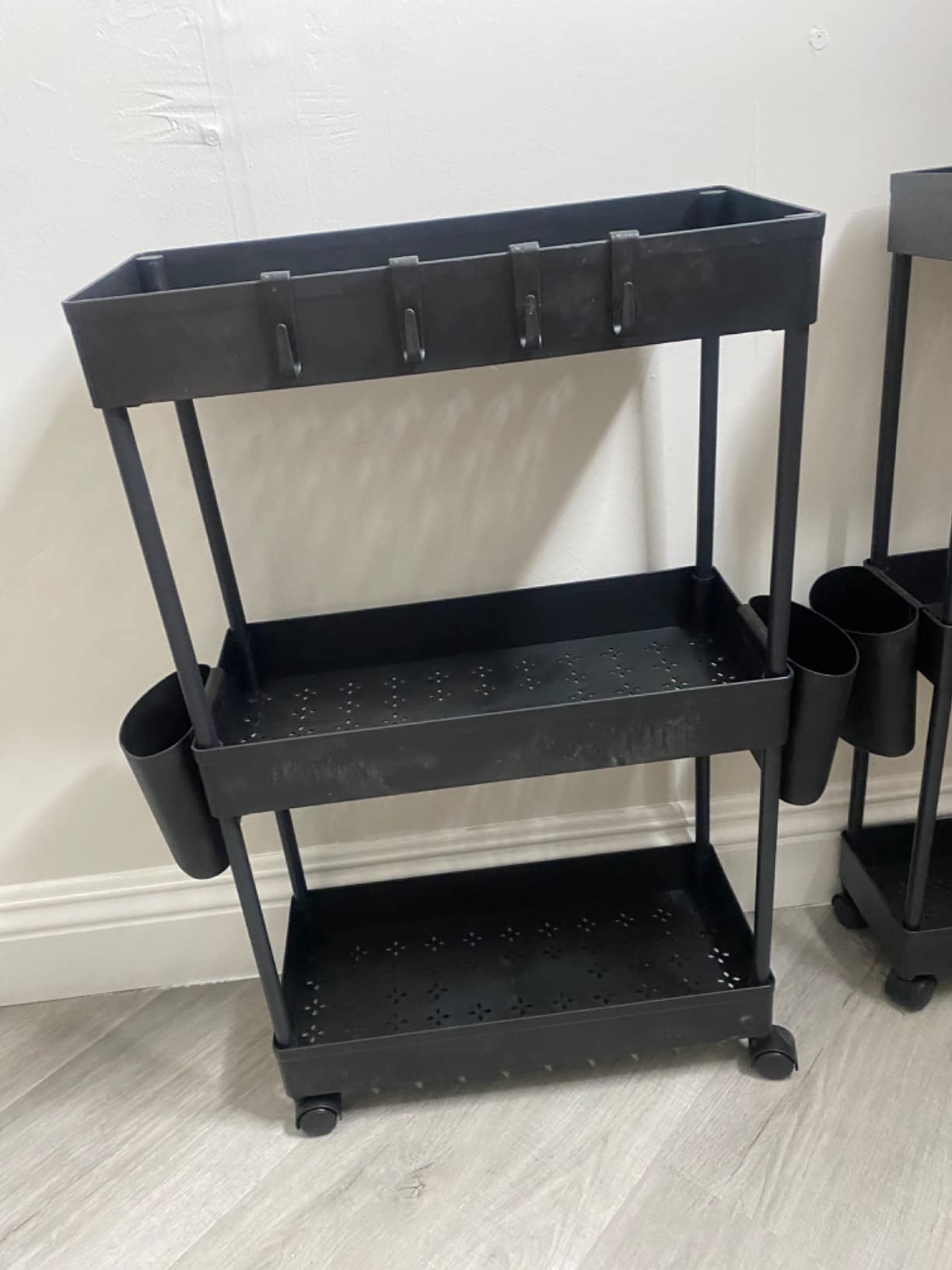 9/mo Finance Pipishell Bathroom Cart, 2 Pack Slim Storage Cart