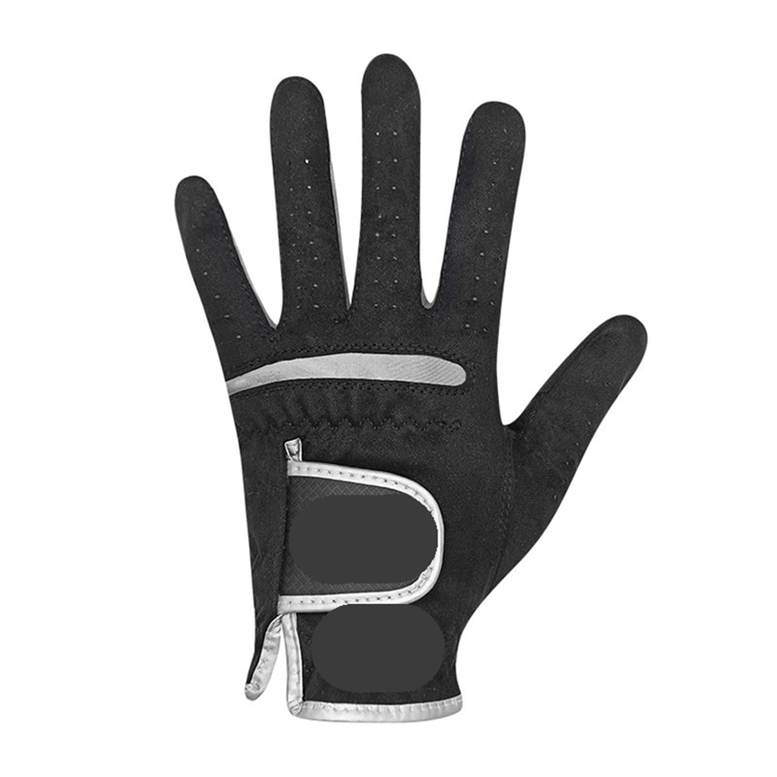 2PCS Golf Handschuhe können auf der linken und rechten Hand getragen Werden. Stoff weiche, atmungsaktive, Fahren, Radfahren, Outdoor
