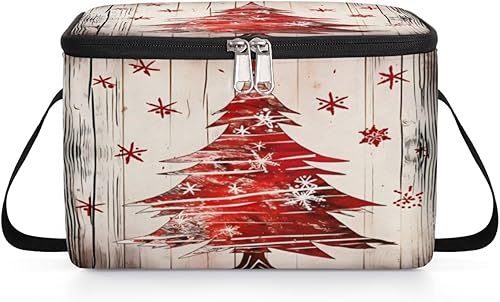 Miniatura 8 de Christmas Tree Funny Insulated Lunch Bag Women Reusable Lunch Tote Square Meal Bag for Adults Men Cooler Lunch Box for Work Travel Picnic Food