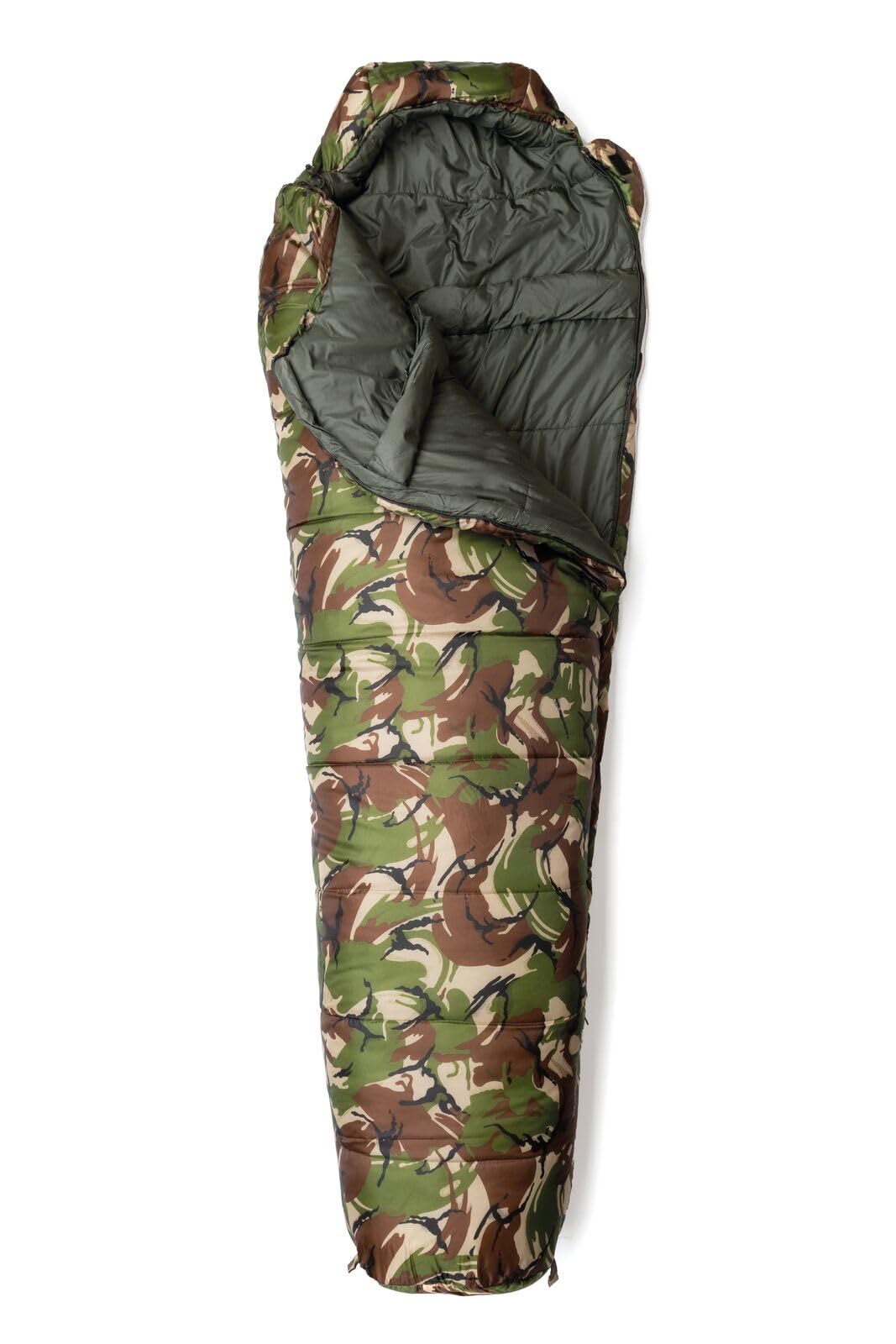 Snugpak Sleeper Zero WGTE – Sac de couchage momie durable avec fibre isolée siliconée, température basse température -10 °C, fermeture éclair anti-accrocs, capuche élastique à cordon de serrage –