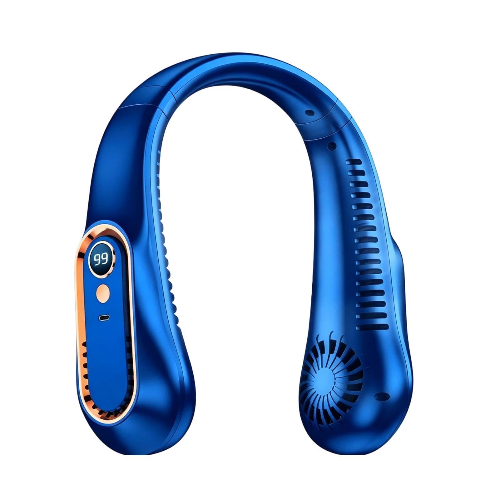Ventilador de cuello portátil para combatir el calor de forma manos libres