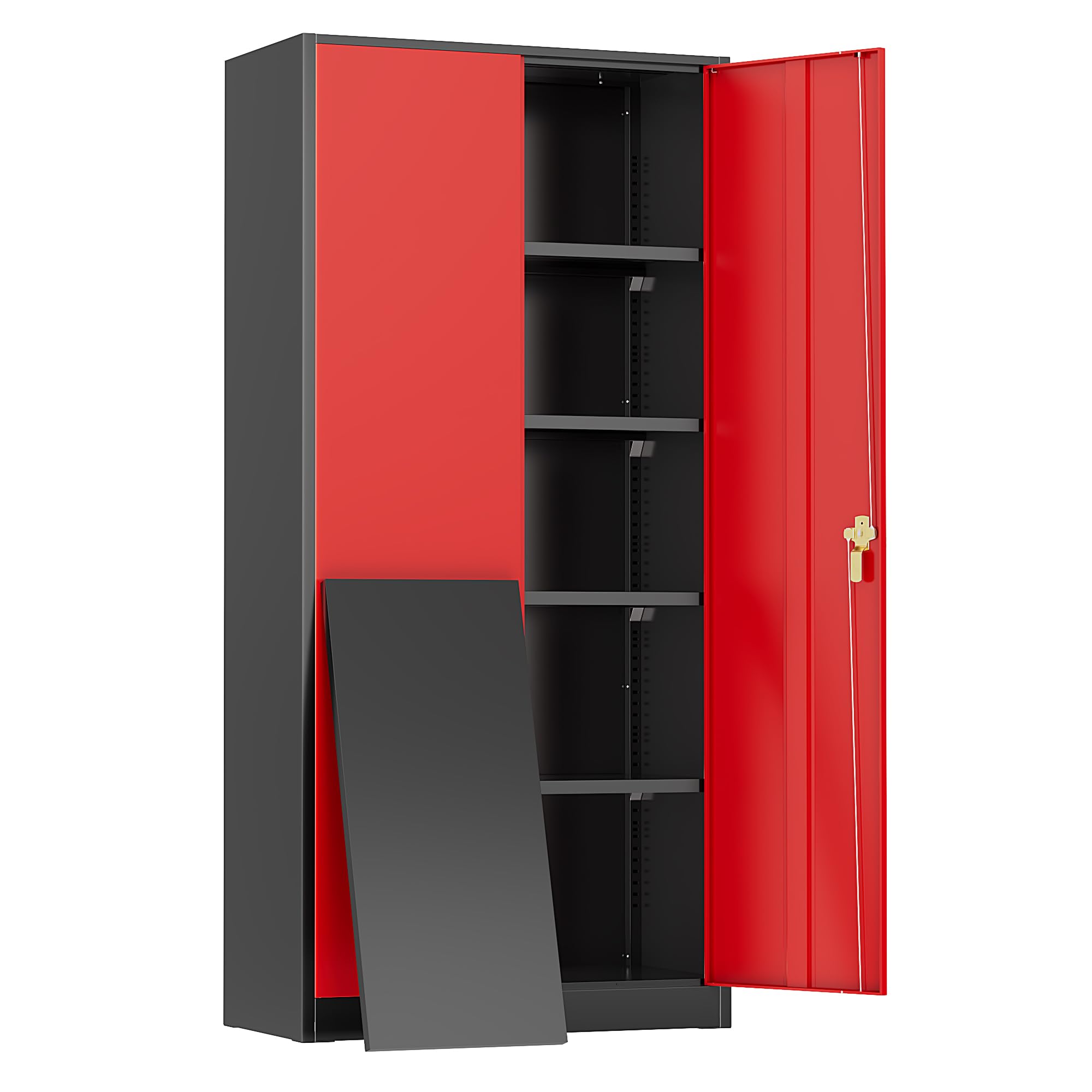 Greenvelly Metal Storage Cabinet (Red 36" W x 18" D)