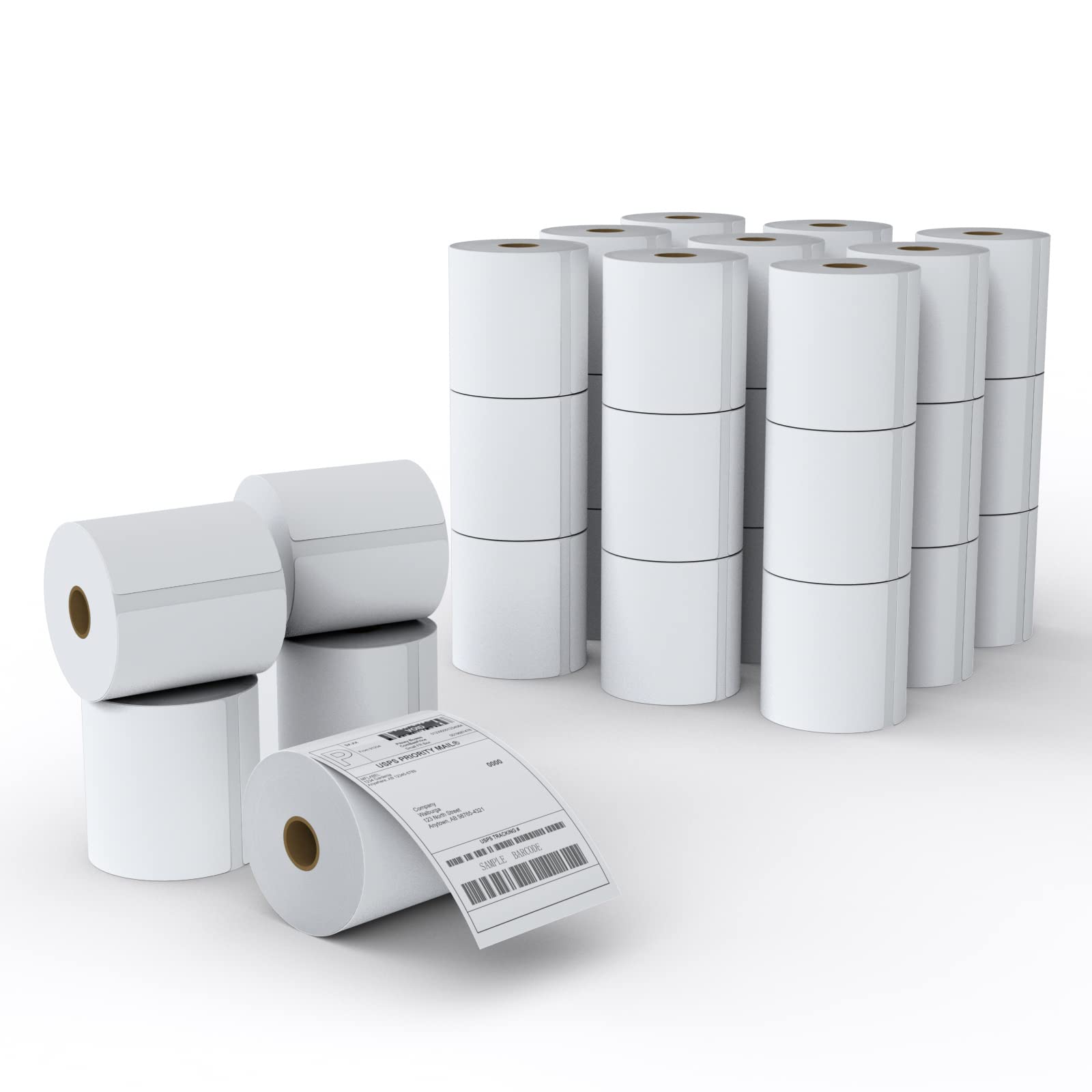 MFLABEL 4x6 Direct Thermal Shipping Labels - 32 Rolls of 450 Labels/Roll, Compatible with Zebra 2844/ZP450/ZP500/ZP505, USPS/FedEx/UPS/Amazon Shipping