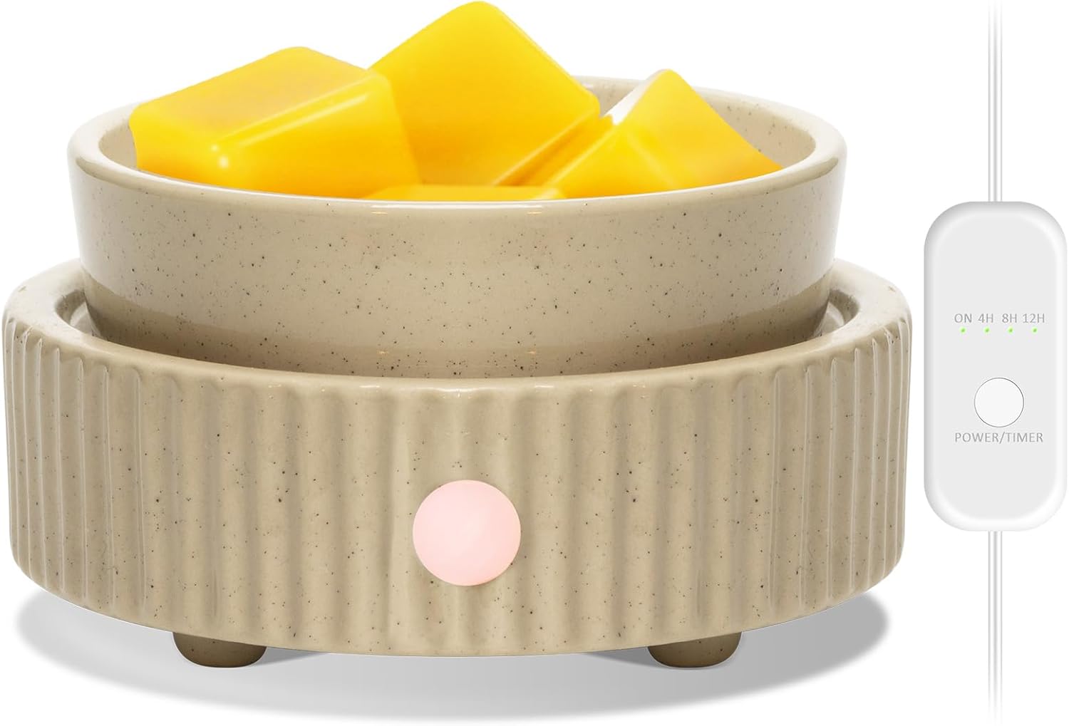 Wax Melt Warmer with 4 Timer- Ceramic 3-in-1 Melt Warmer for Scented, Electric Candle Wax Melter burnerfor Home Office Bedroom Fragrance, Home Décor & Gift Choice - Amazon product rated Grade A