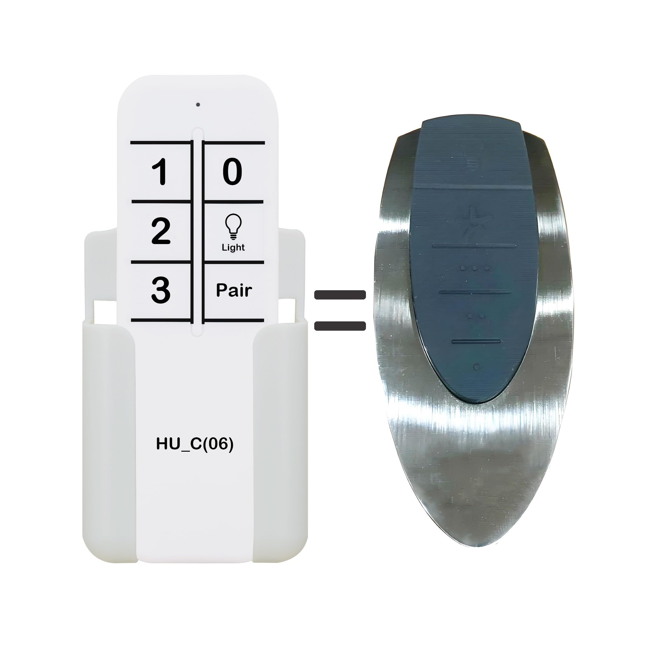 Replacement Remote Control For Hunter Ceiling Fan – Compatible With K5324, IN2TX36 (Includes Wall Bracket, Batteries Not Included)