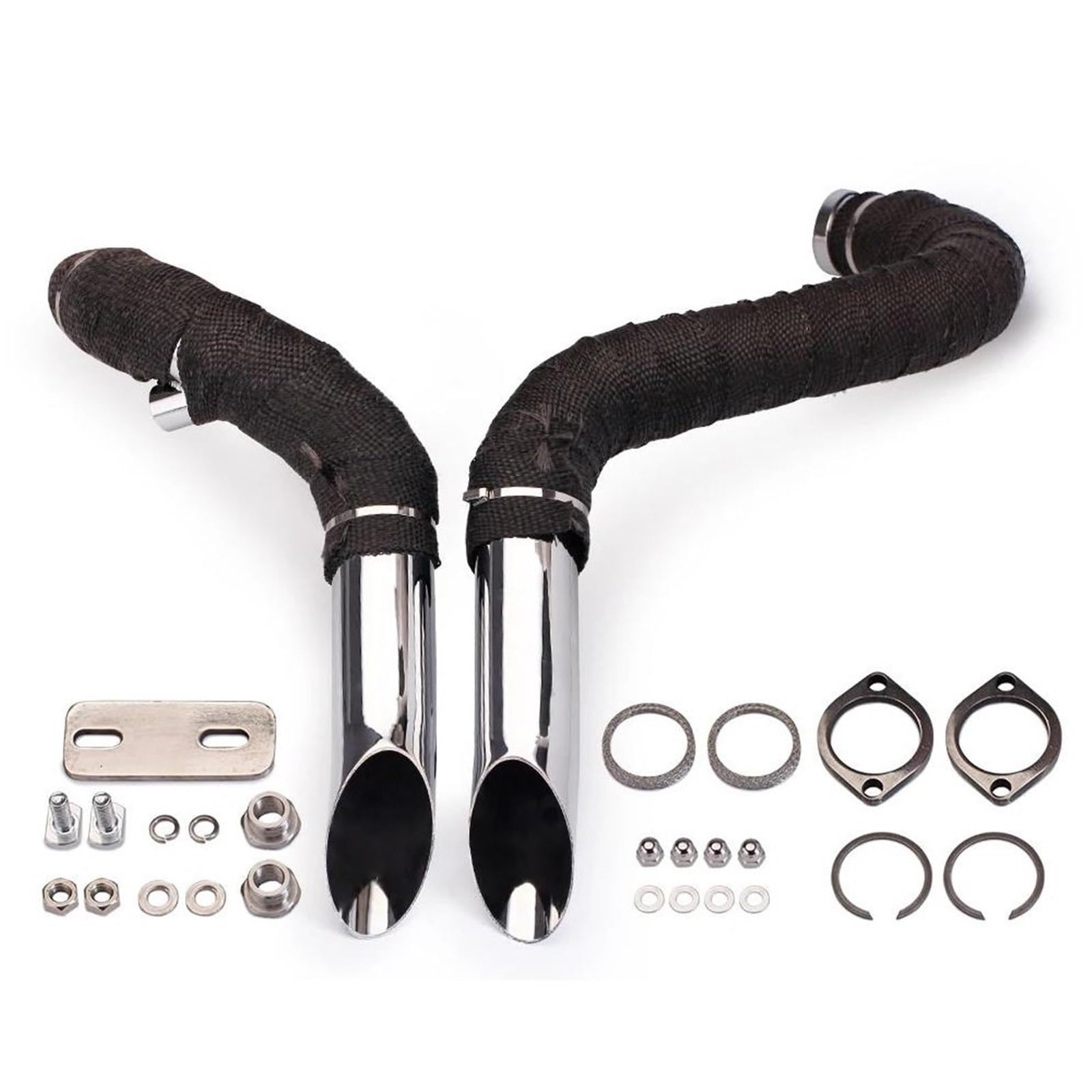YUUEI Tubo para Escape Motocicleta para Harley para Davidson T7 para Softail para Sportster 883 1200 Accesorios Modificados Sistema(D Silver)