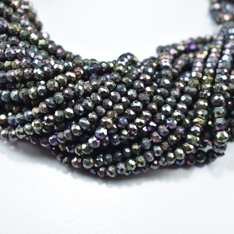 Perles en spinelle noire pour collier minimaliste du quotidien