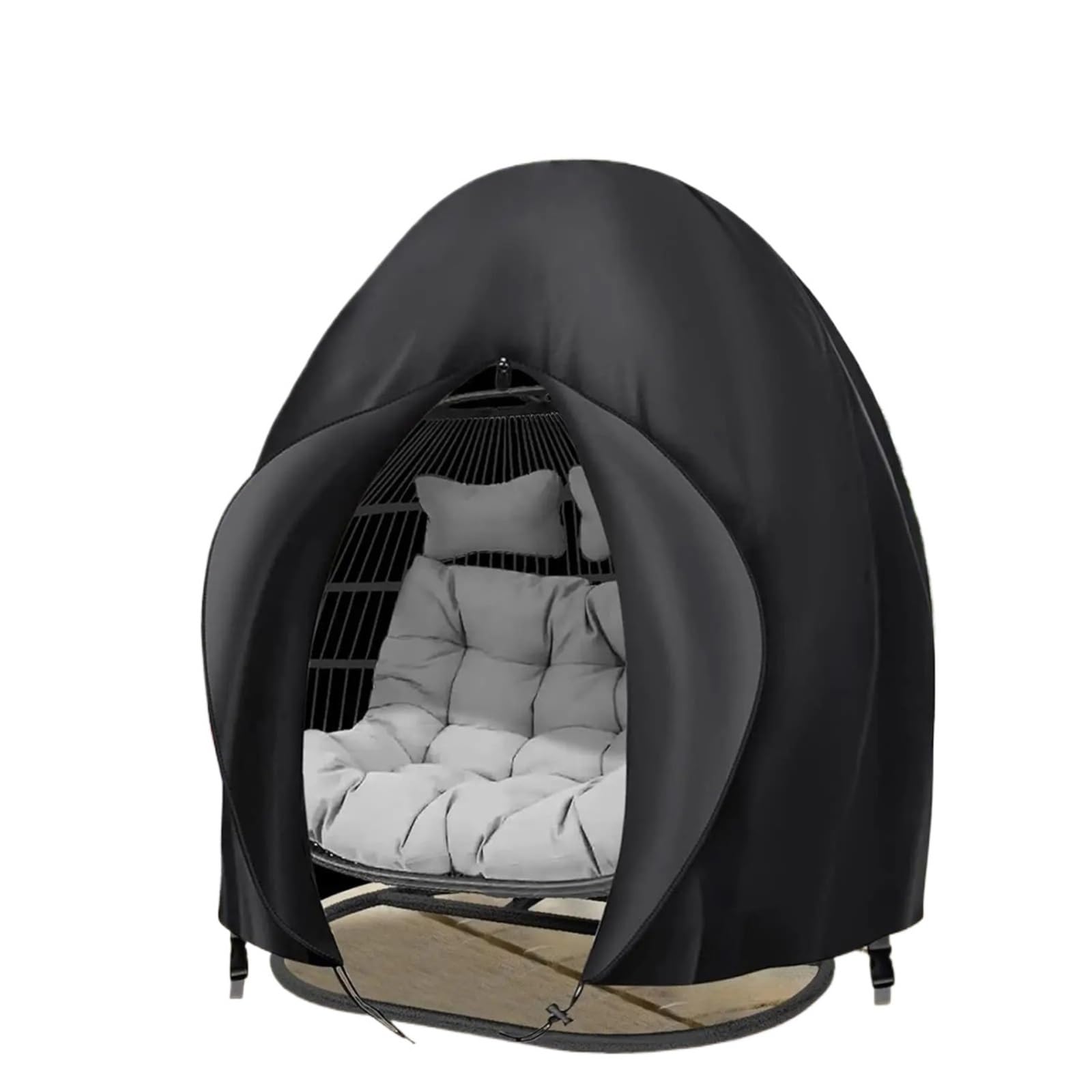 Egg Chair Cover Patio Hanging Egg Chair Cover Waterproof 210D Heavy Duty Double Seat Cocoon Swing Covers Garden Protector for swing hammock