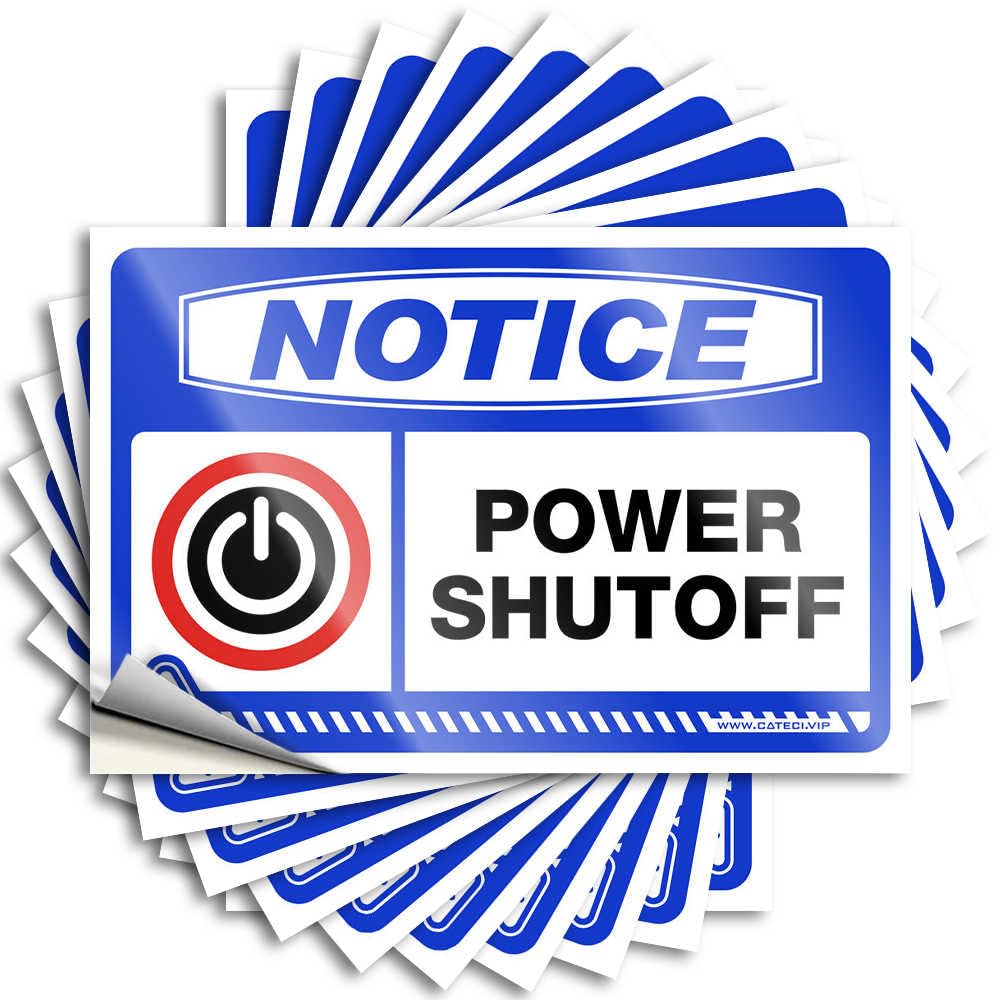 Car Stickers for Men Notice Power Shutoff Stickers 10Pcs Car Decal Sticker Adult Humor Stickers(8X12CM)