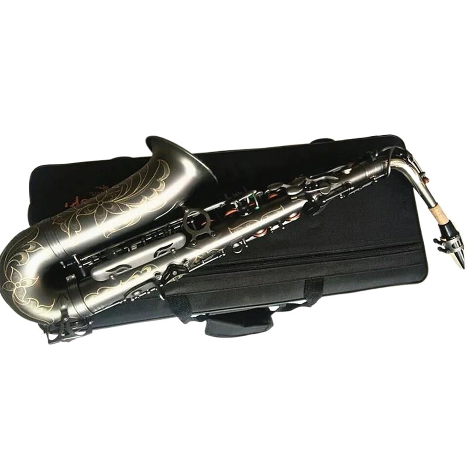 Saksofon Altowy E-flat Matowy Czarny Ustnik Do Saksofonu Altowego Reed Neck Akcesoria Do Instrumentów Muzycznych profesjonalny Saksofon