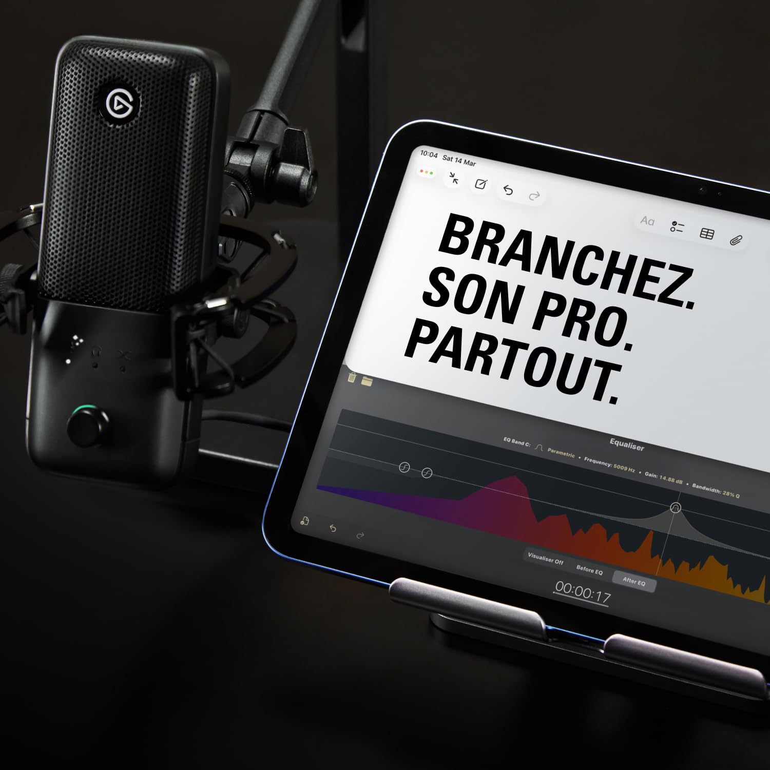 Elgato Wave:3 MK.2 – Micro à condensateur USB | Streaming et podcasting, Wave FX Processor, DSP intégré, Clipguard 2.0, inserts VST, PC/Mac