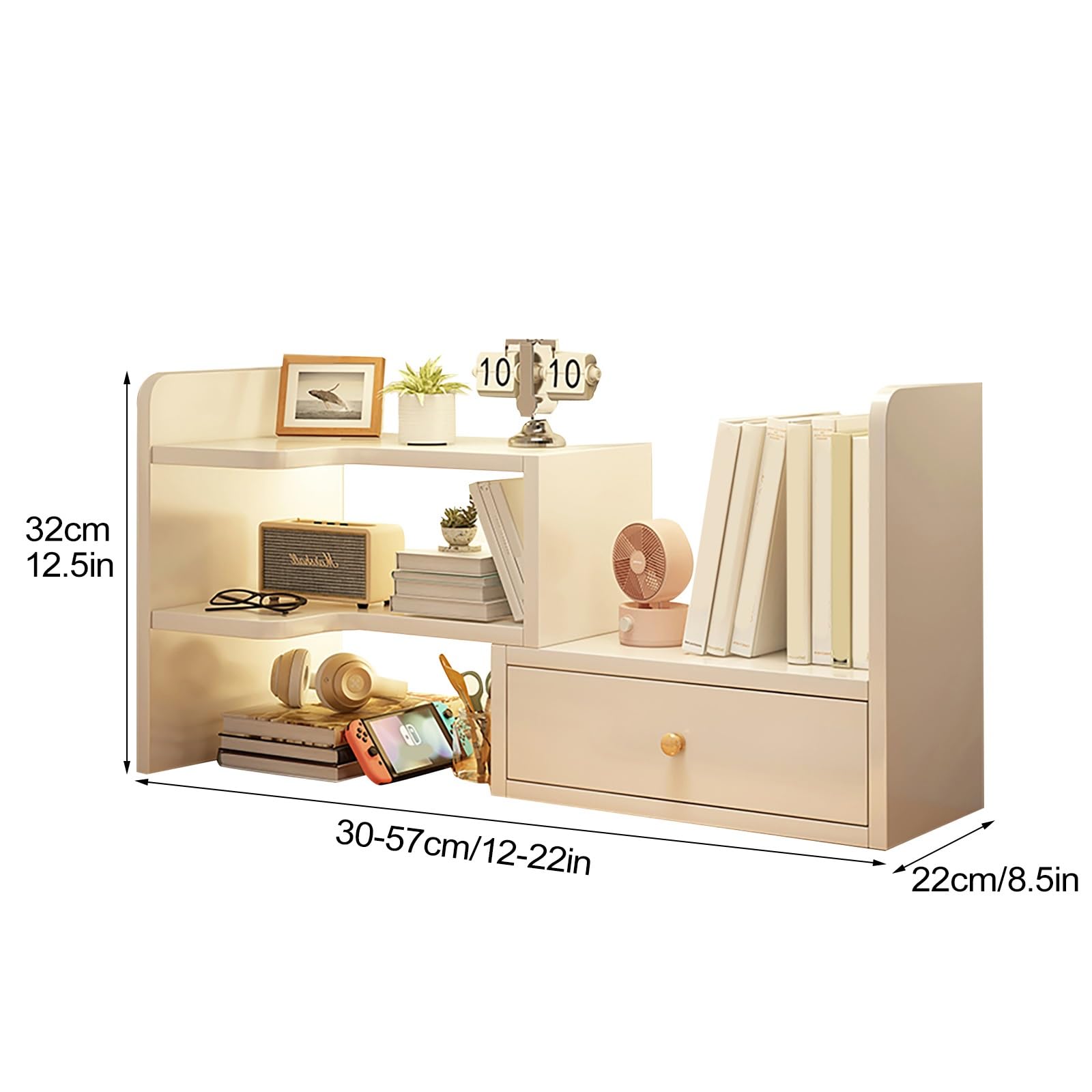 販売済み ☆自分好みに 自由自在 伸縮性 卓上ラック 小物入れ 本立て