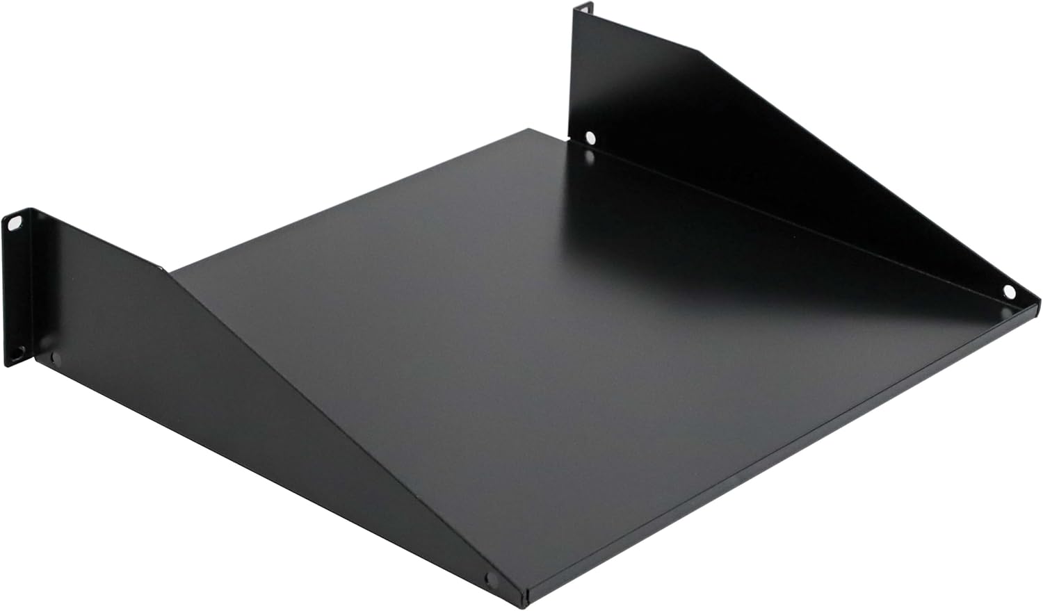 Aeons 2U 19-inch Universal Server Shelf Rack Mount Cantilever Center Mount Shelf 15" Deep, Fixed Server Rack Cabinet Shelf Black