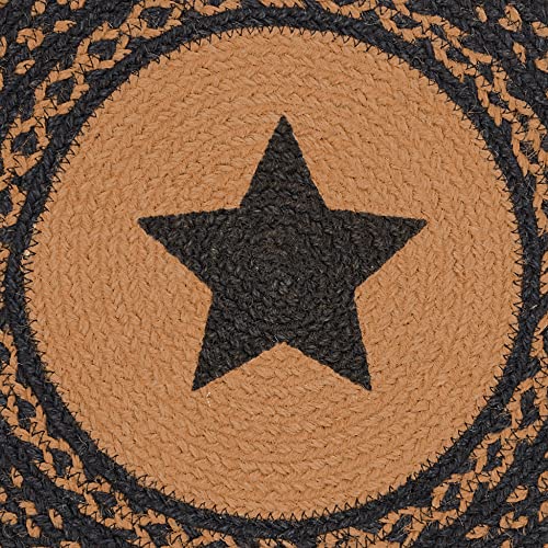 VHC-Brands-Farmhouse-Star-Table-Mat-Pot-Holder-Woven-Jute-Trivet-15-Round VHC Brands Farmhouse Star Table Mat Pot Holder Woven Jute Trivet 15 Round