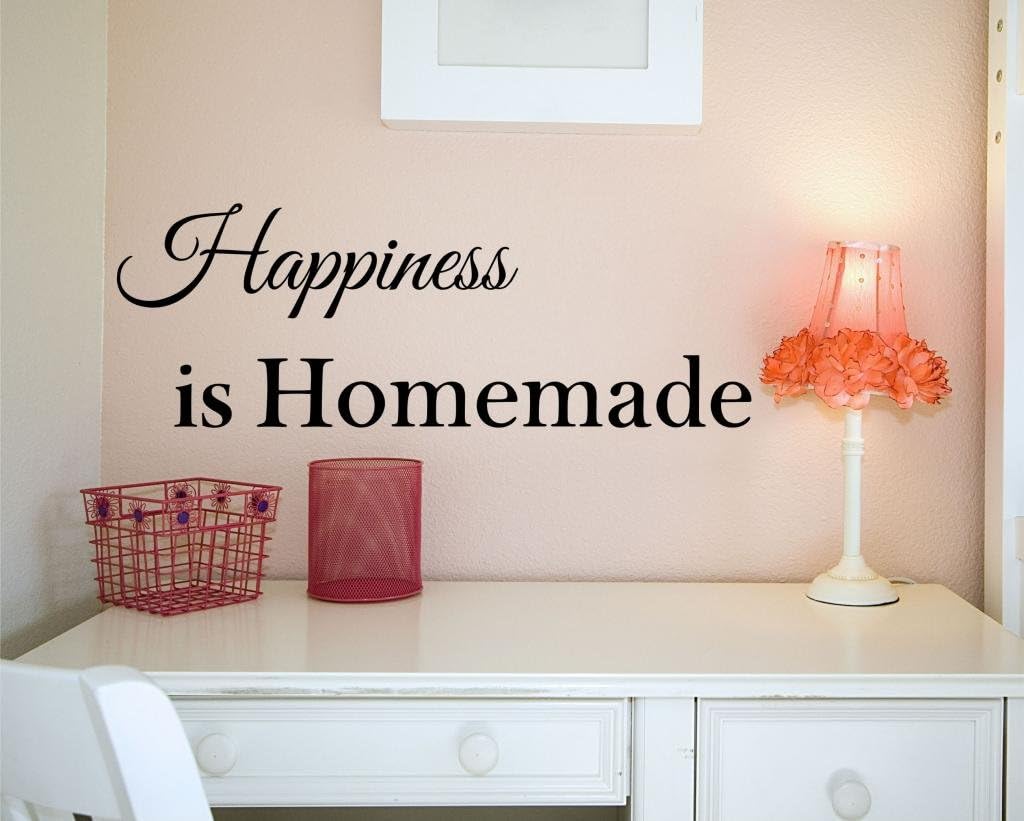 Happiness is Homemade Wall Decal 28" Wide by 9" High