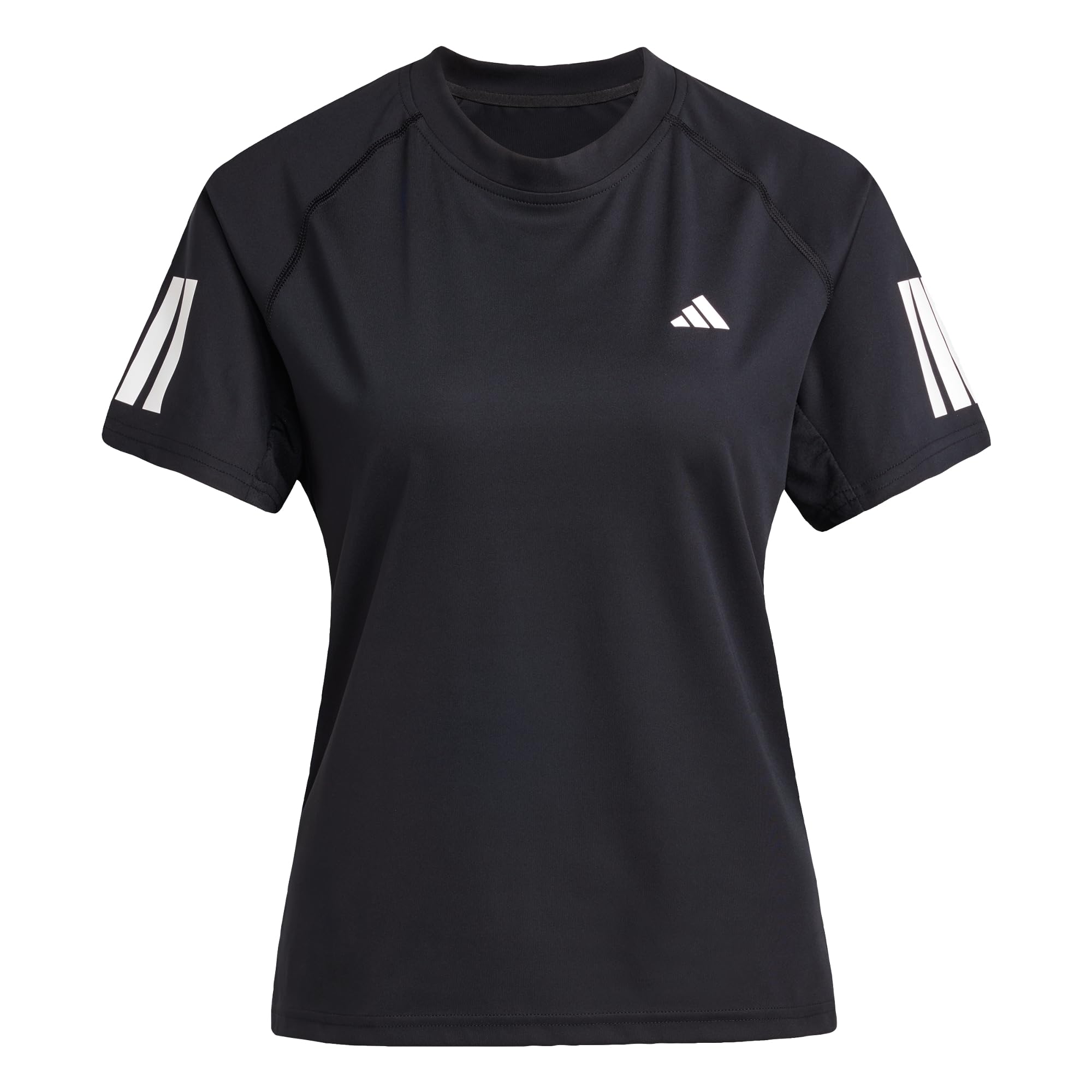 adidas Women's Club 3 Stripe Tennis Climacool T-Shirt, Black, XL