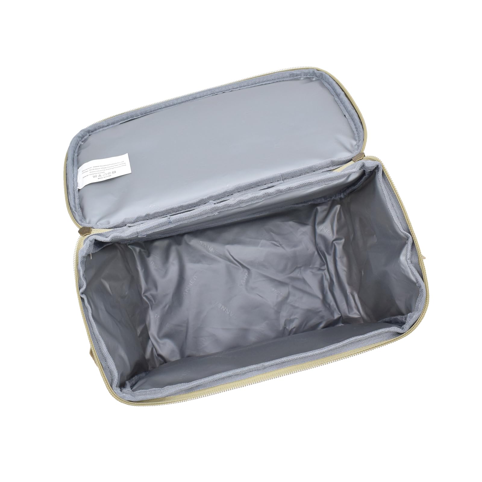 Nanxson Sac Isotherme Repas,Grande Capacité Lunch Bag,Bolsa de almuerzo de picnic con correa ajustable para el hombro Portable en Tissu Imperméable grande y reutilizable(7.5L,B-Beige)
