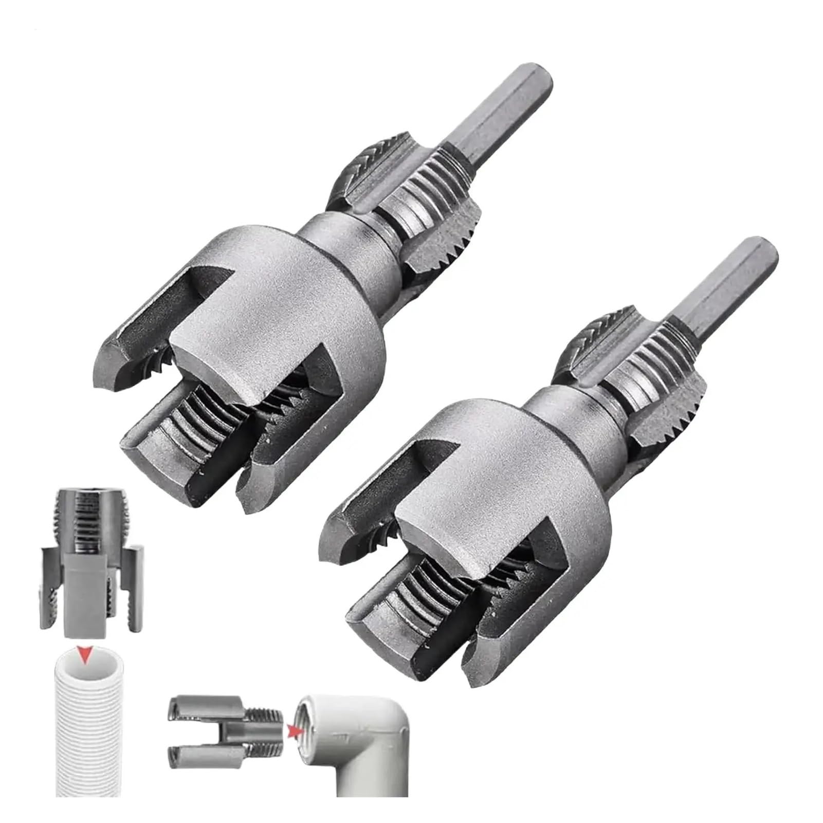 Hnulgvi As Shown Pipe Threader Integrated Internal External Pipe Thread Cutting Tool