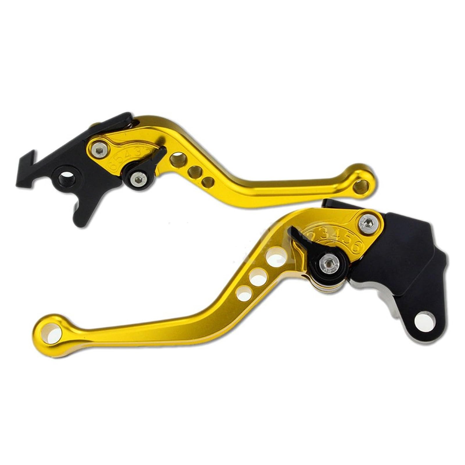 Bmnjvi Short Golden Short&Long Motorcycle Brake Clutch Levers For Y&Amaha Yzfr6s 2006-2009 Yzf R6s 2007 2008 2009