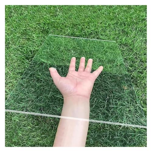Panel para Exteriores Fibra Vidrio Placa Invernadero Transparente Resistente Viento Roedores Desgaste para Jardines Balcones Cobertizos Invernaderos(0.6x3m/2x9.8ft)