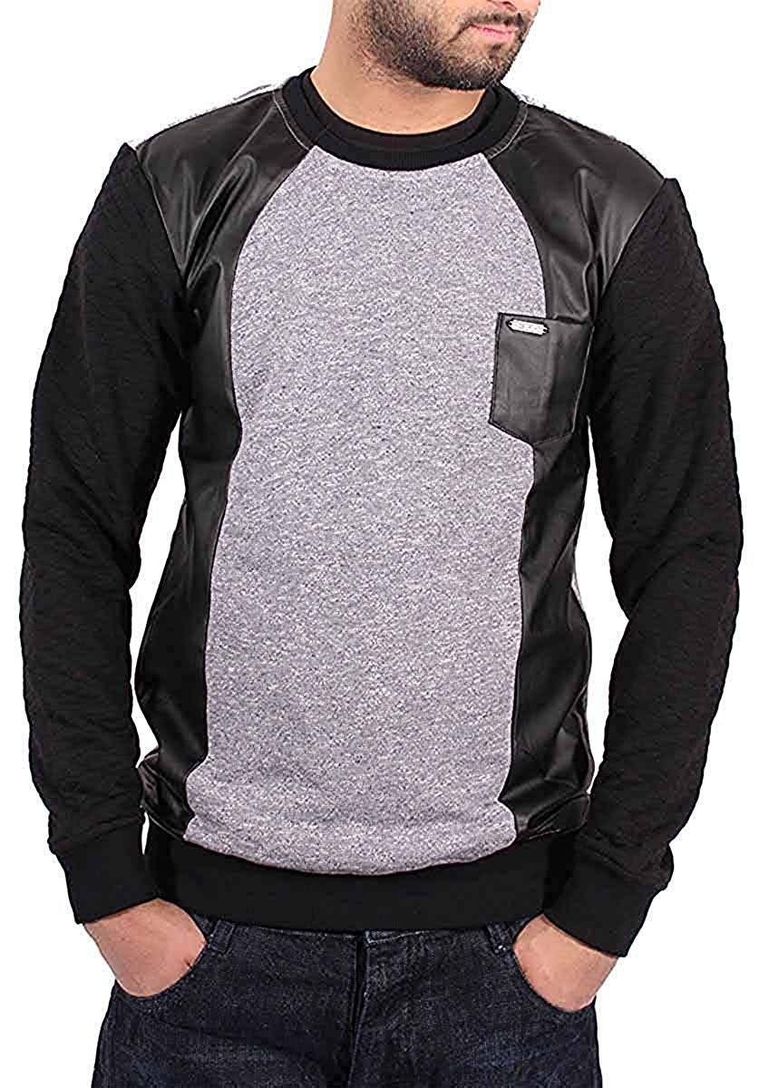 D-RockBig Dawg Special Mens Boys Star Overhead Sweatshirt Jumper Club Wear (S) Black, Grey