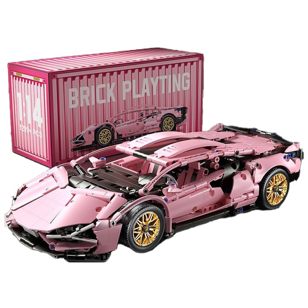 Technik Sports Car Building Kit for Lambor, 1314 Pieces Racing Model Construction Kits, MOC Creative Supercar, Exclusive Collectible Race Car Model, Gifts for Teenager
