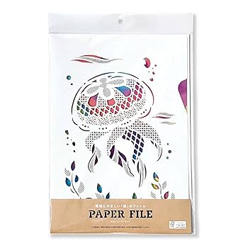 Amazon | ペーパーファイル A4 PAPIER (クラゲ) | レター