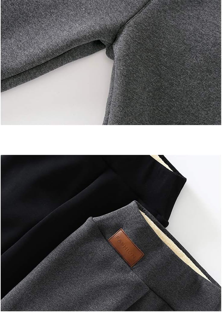 Hixiaohe Casual Sherpa Fleece Lined Leggings Women Winter Warm Pants High Waisted Stretchy Thick Thermal Tights Cold Weather - Image 2