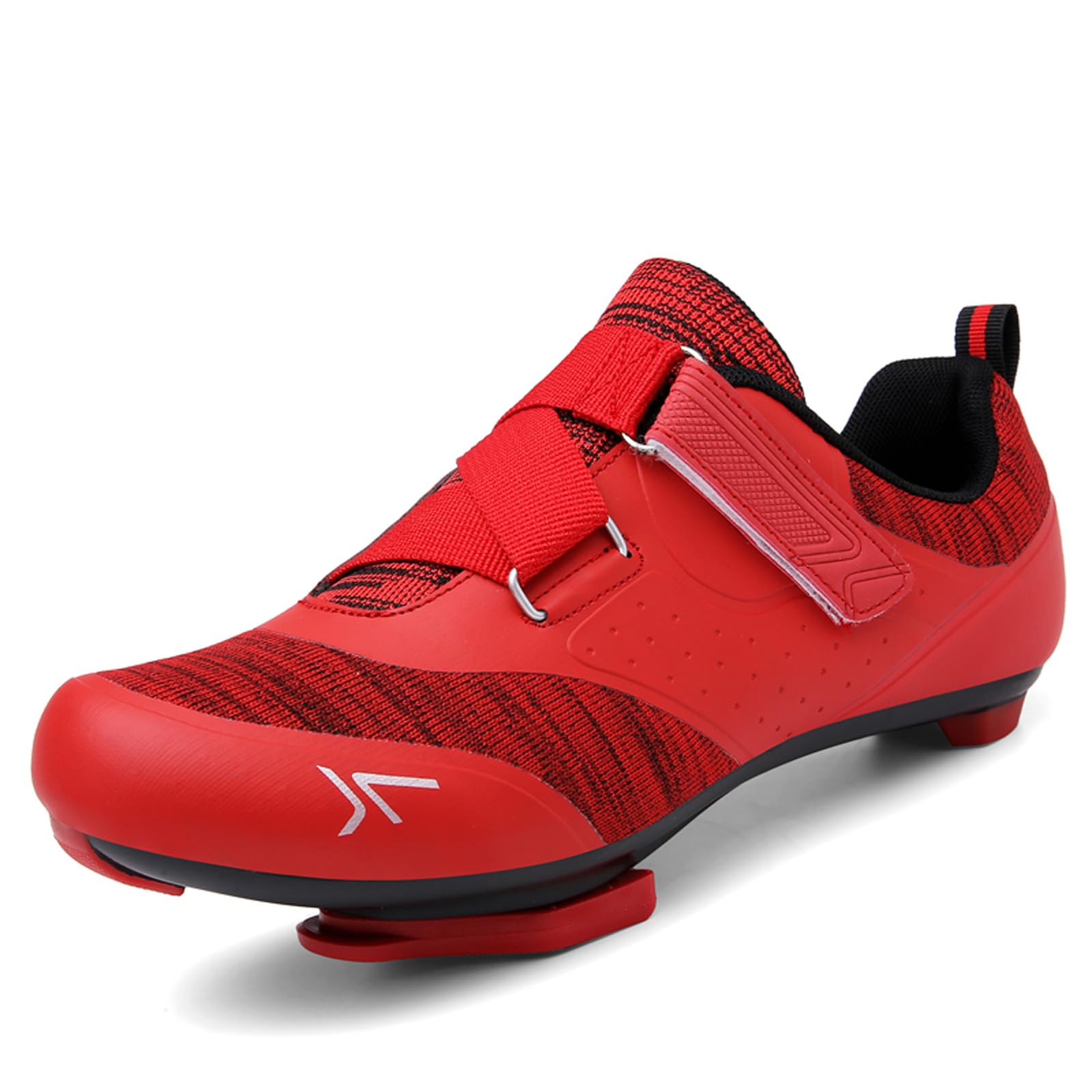 Mens Cycling Shoes Compatible Lock Pedal Bike Shoes Womens Bicycle Shoes Road Bike Riding Shoes Red 41