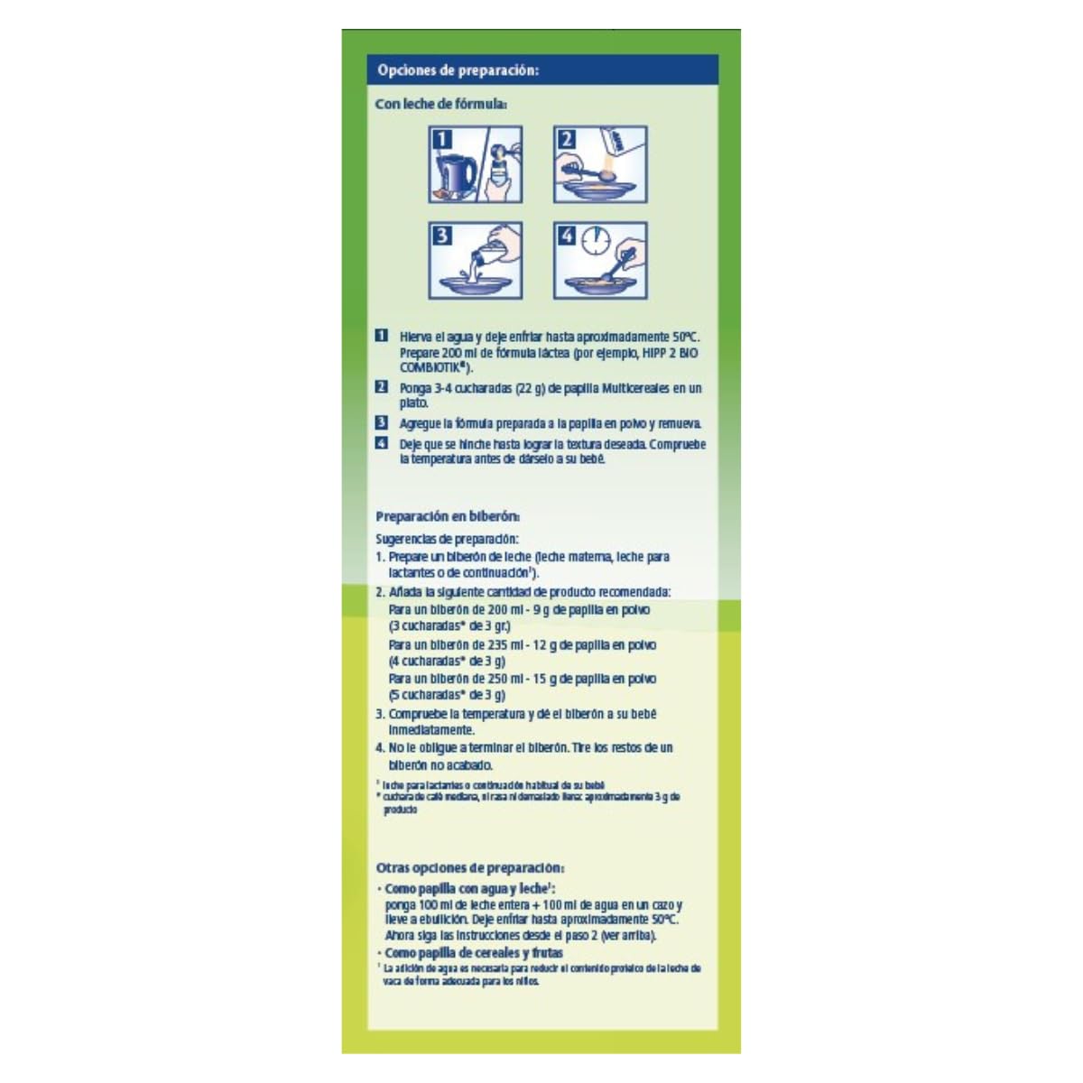 HiPP Biológico - Papilla Multicereales Bio - Pack x 4 cajas de 400 gr - Papilla de Cereales apta a partir de 6 meses - Sin lactosa, Sin Proteína de la Leche de Vaca y Sin azúcares