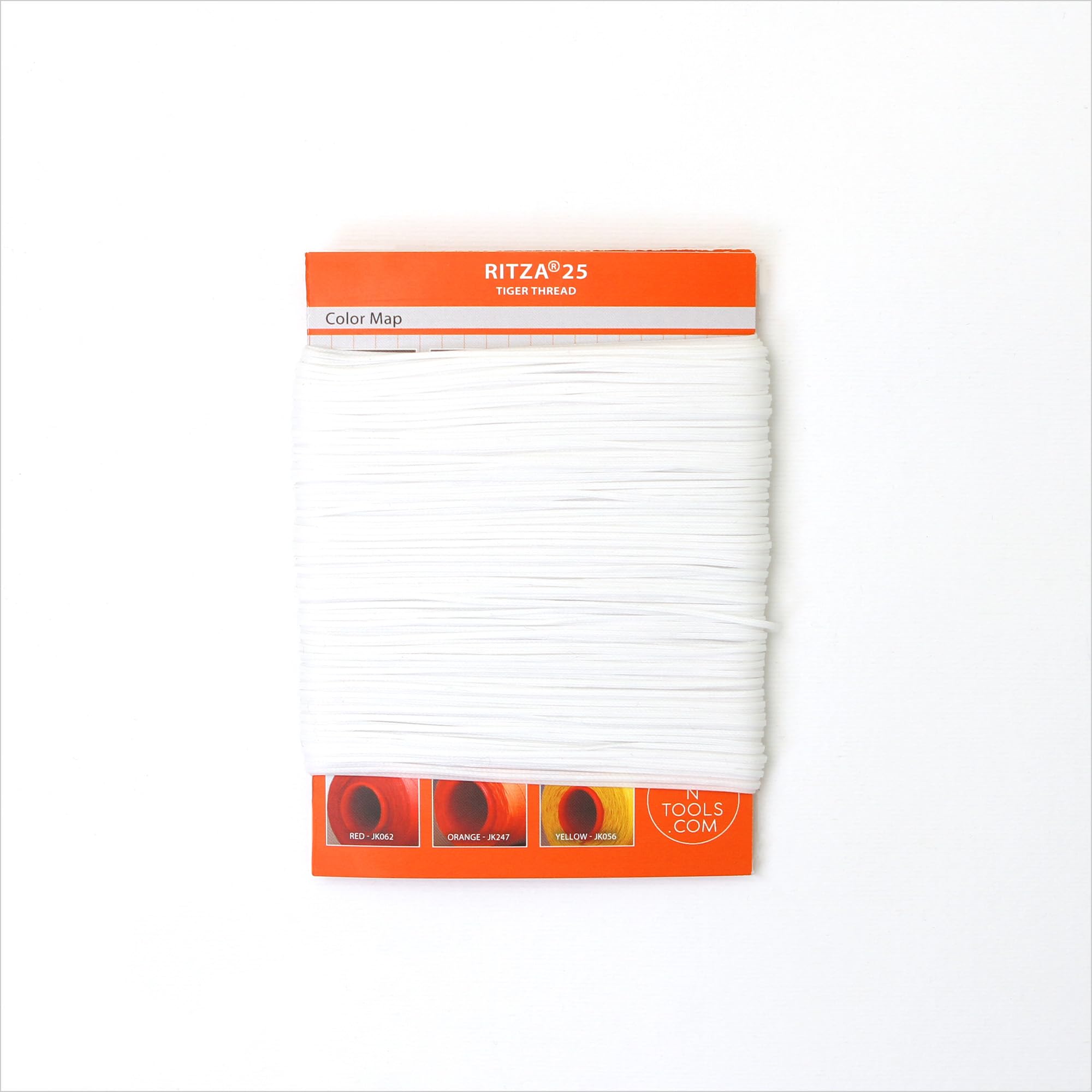 Ritza 25 Tiger Thread blanco de 0,8 mm para manualidades de cuero | Hilo de tigre encerado | Ritza 25 hilos | Poliéster encerado | Hilo de alforjas