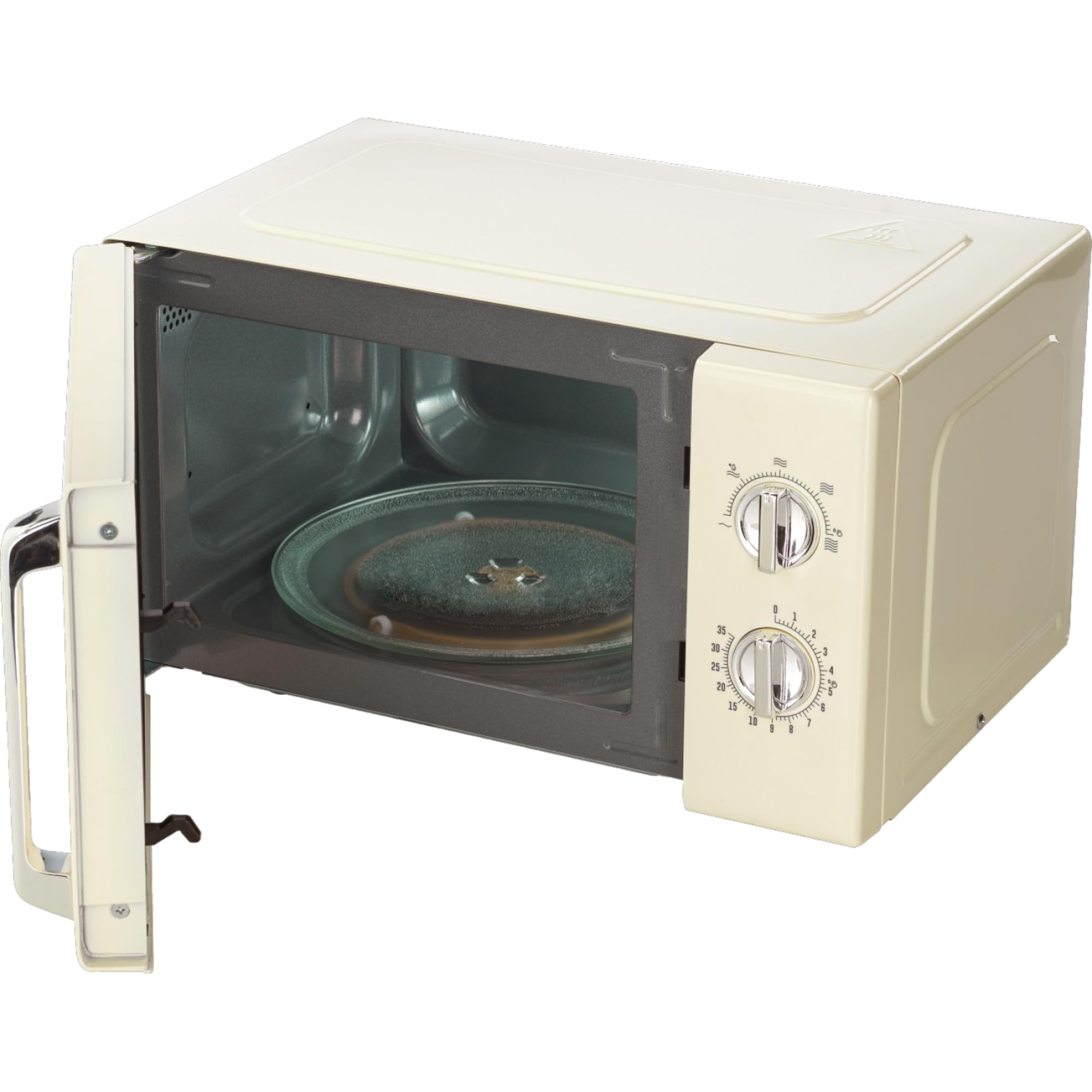 Gorenje MO20E1HRL Microondas, 20 litros, 700 W, AquaClean, Temporizador, función de descongelación, 5 modos, protección infantil, blanco/retro