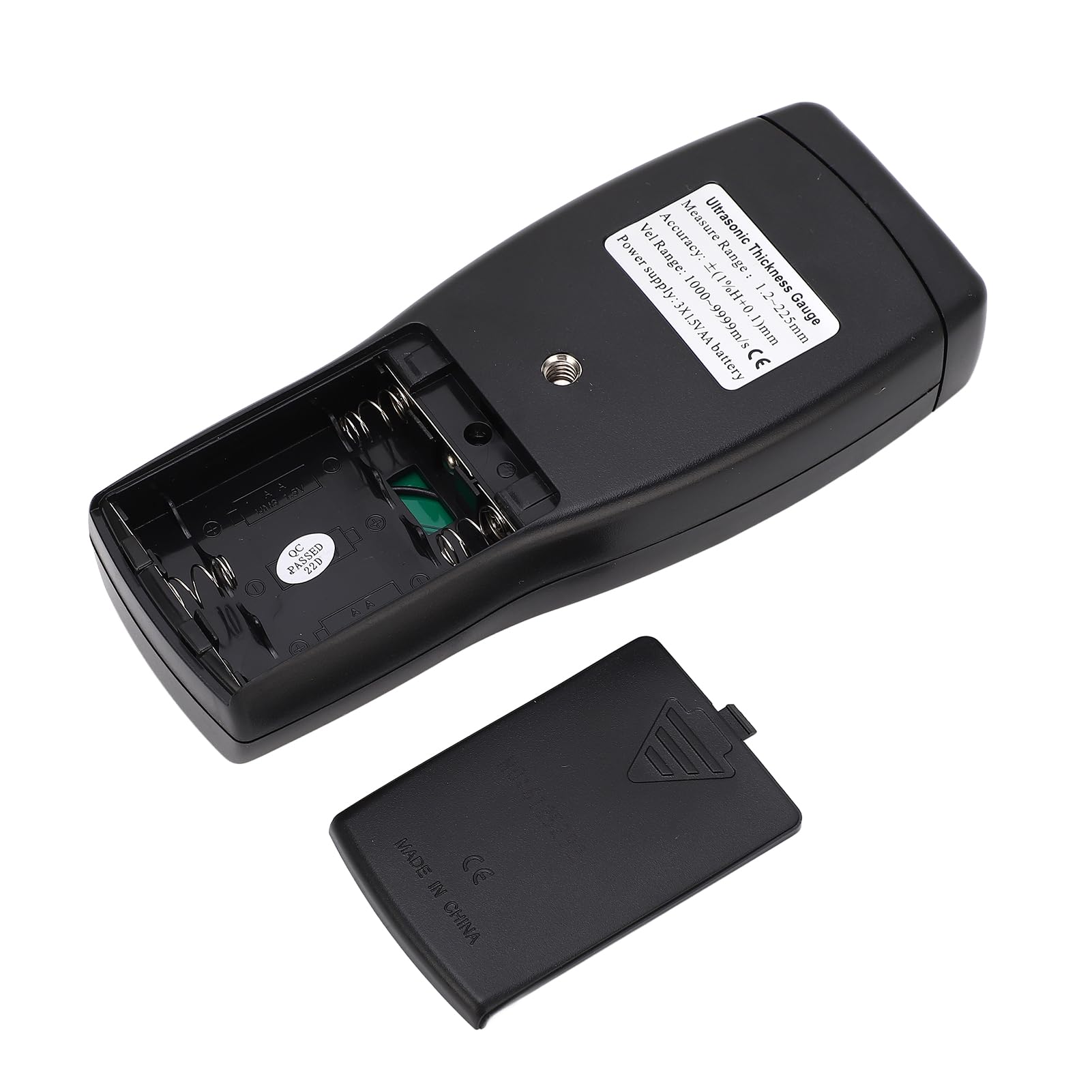 Hyuduo Medidor de Espesor Ultrasónico Digital AS840 para Metales Industriales de Acero, Plástico, Vidrio, Tubos de PVC, Rango de 1,2-225 Mm, Sonda de 5 MHz con Calibración Automática y Pantalla LCD