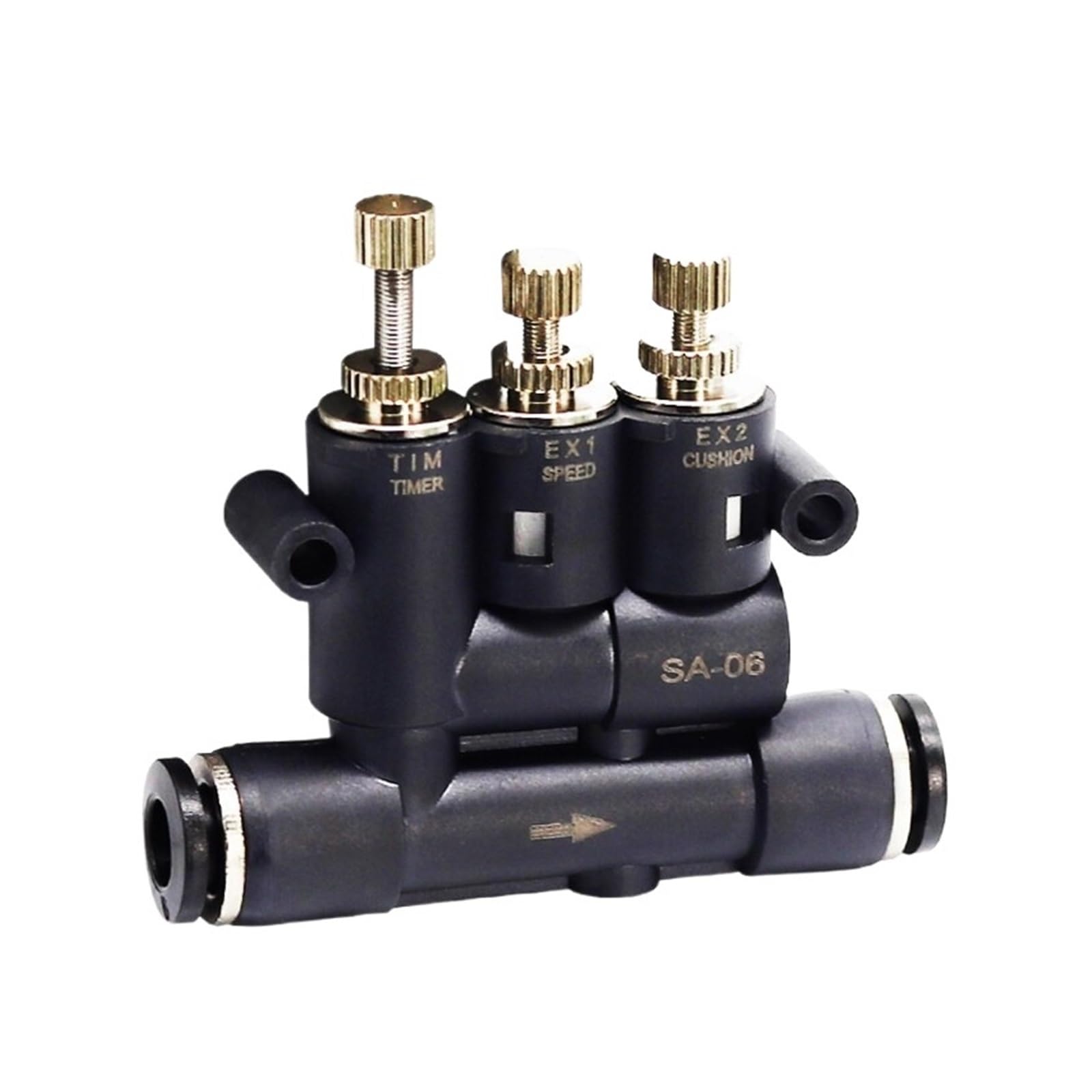 CHULKJFX SA-06 08 10 Adjustable Pneumatic Buffer Joint External ANA Speed regulating Valve Cylinder Speed regulating Throttle Valve(Sa-08)