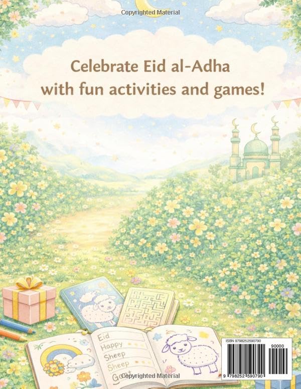 Eid al-Adha Activity Book for Kids: Coloring, Mazes, Puzzles & Games | Fun Islamic Activities for Muslim Kids Ages 3–8