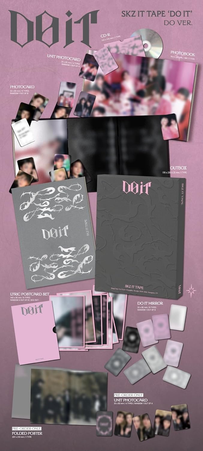 Stray Kids SKZ IT TAPE [DO IT] (DO ver.) Limited Album+P.O.B
