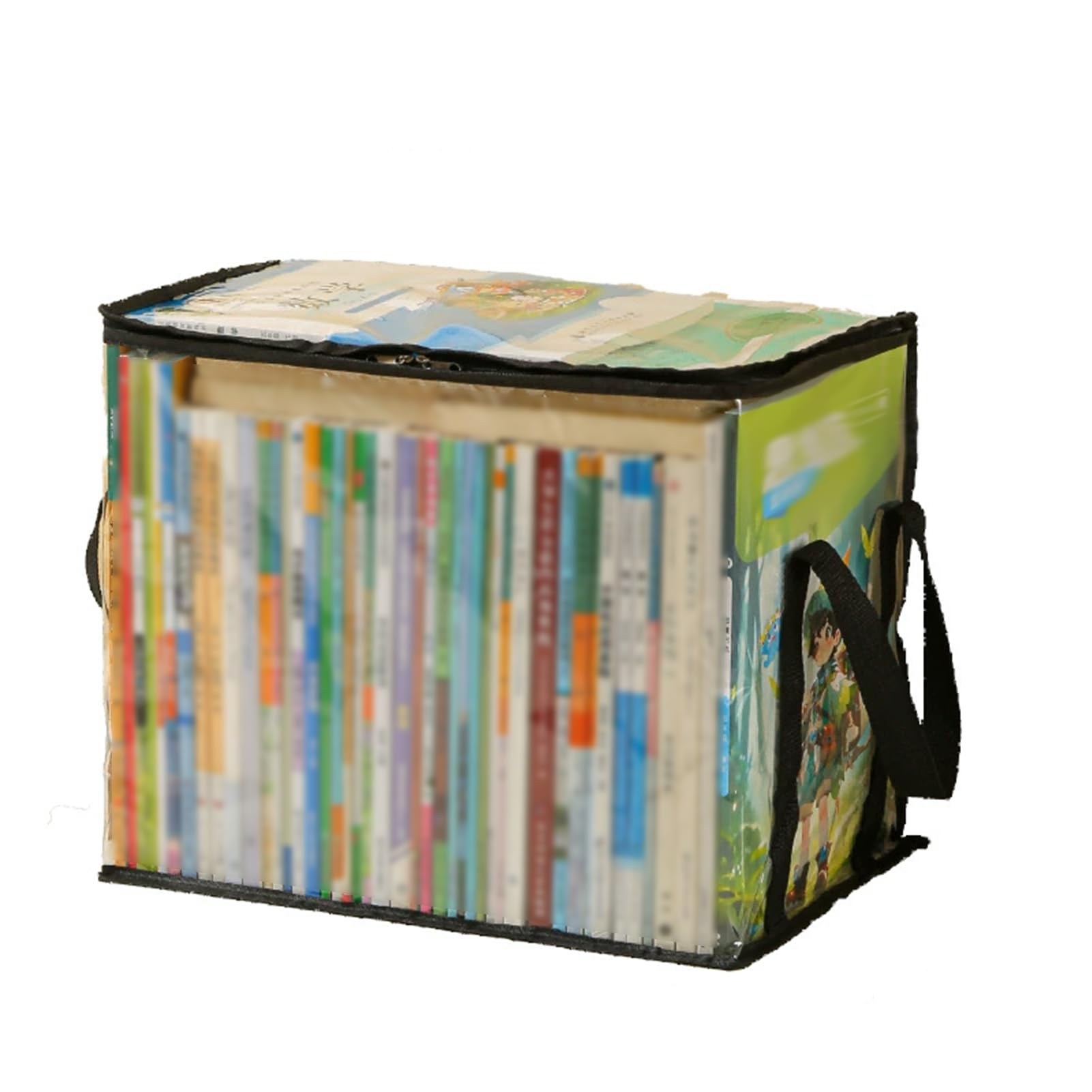 Transparent PVC Book Storage Bag - Waterproof, Large Capacity - Ideal for Organizing Documents and Materials