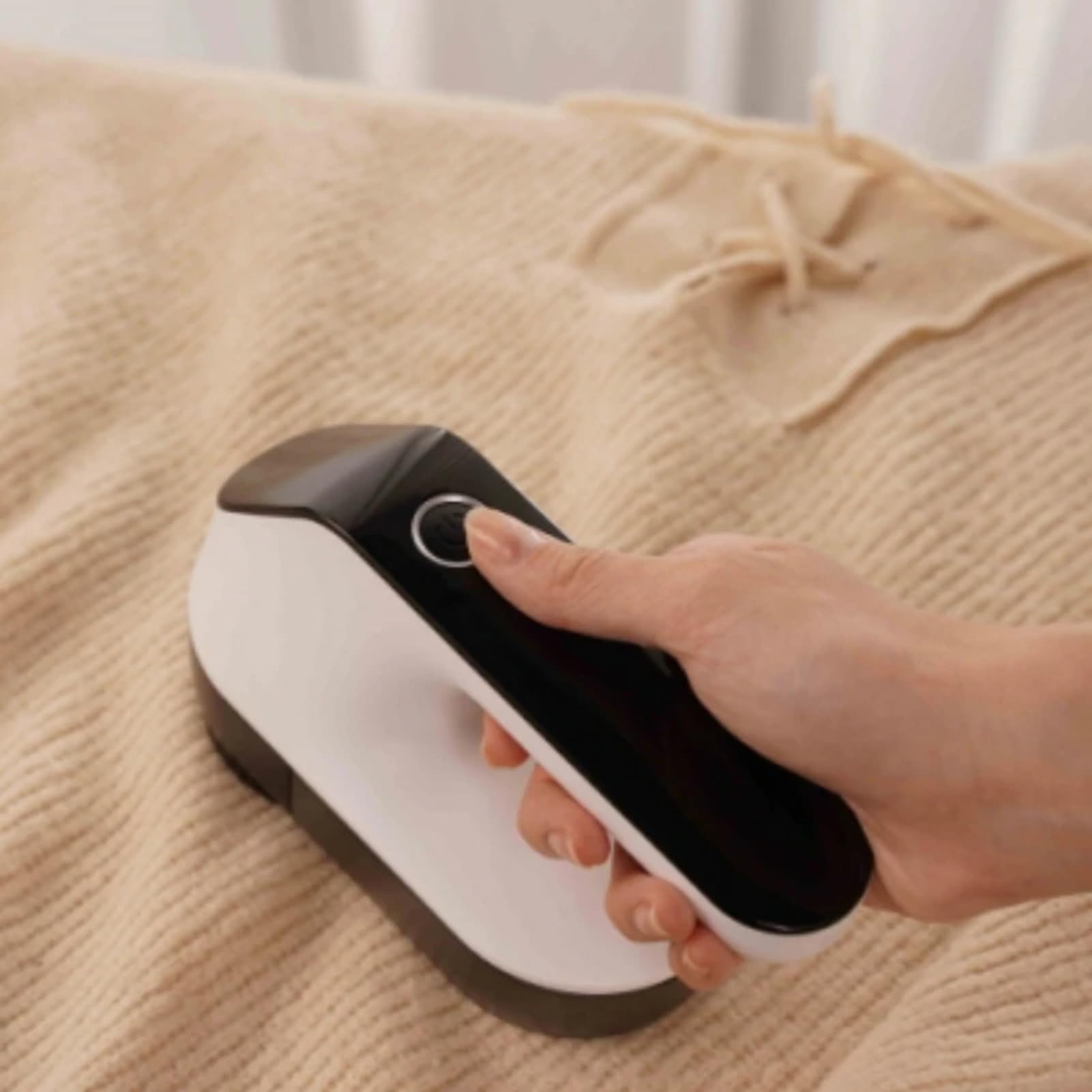 Afeitadora eléctrica de pelusas, recortadora de bolas de pelo recargable de alta potencia, para limpieza de bolitas para sudaderas, mantas, sofás, suéteres (B)