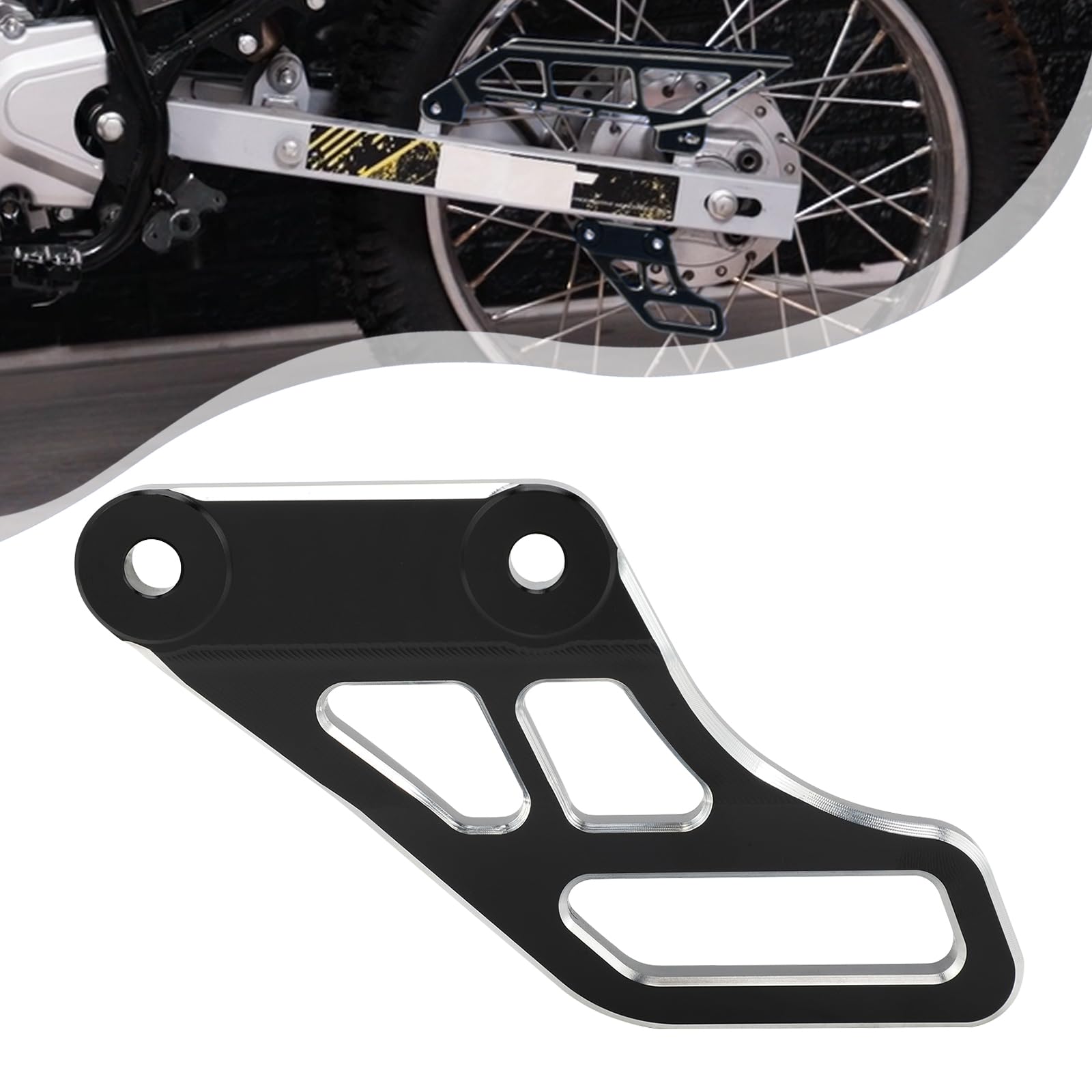 Chain Guide for Hawk 250,CNC Motorcycle Rear Chain Guard Protector for Hawk250/Hawk 250cc - Black