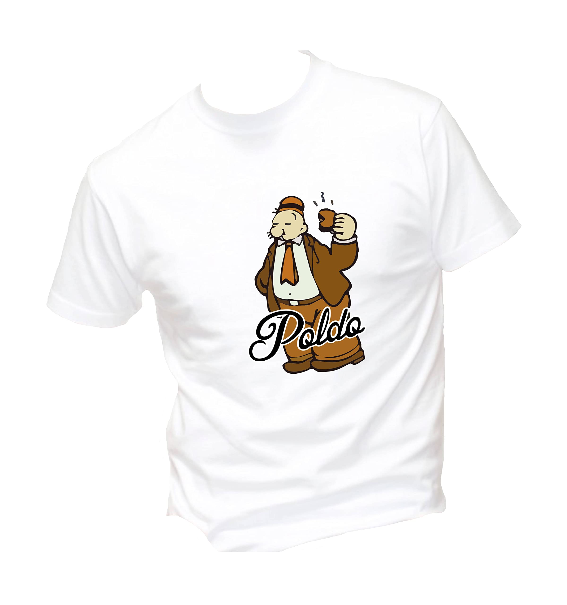 T-Shirt Uomo Cotone Basic Super Vestibilità - Megaloman Divertente Humor Made In Italy (Nero, Taglia S) - 5