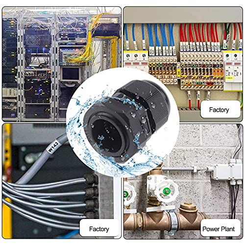 50pcs Pressacavo in Plastica Connettori Pressacavi...