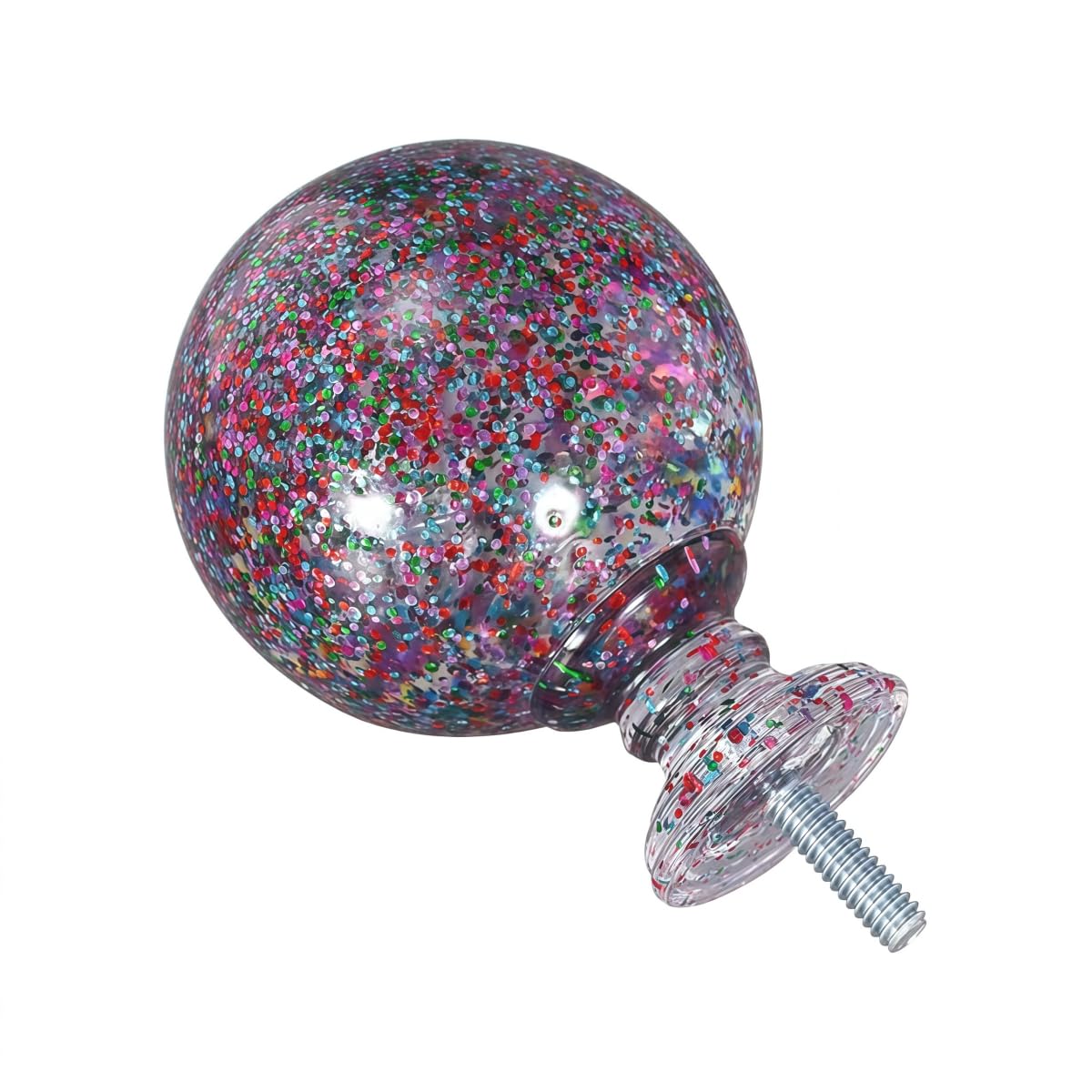 Końcówki Ozdobne do Karniszy Opakowanie 10 setuk Akrylowych Kolorowych Dekoracyjnych Główek Kulkowych do Śrub M6 Kompatybilnych Z Końcówkami Karniszy O Średnicy 1 Cala Lub 7/8 Cala