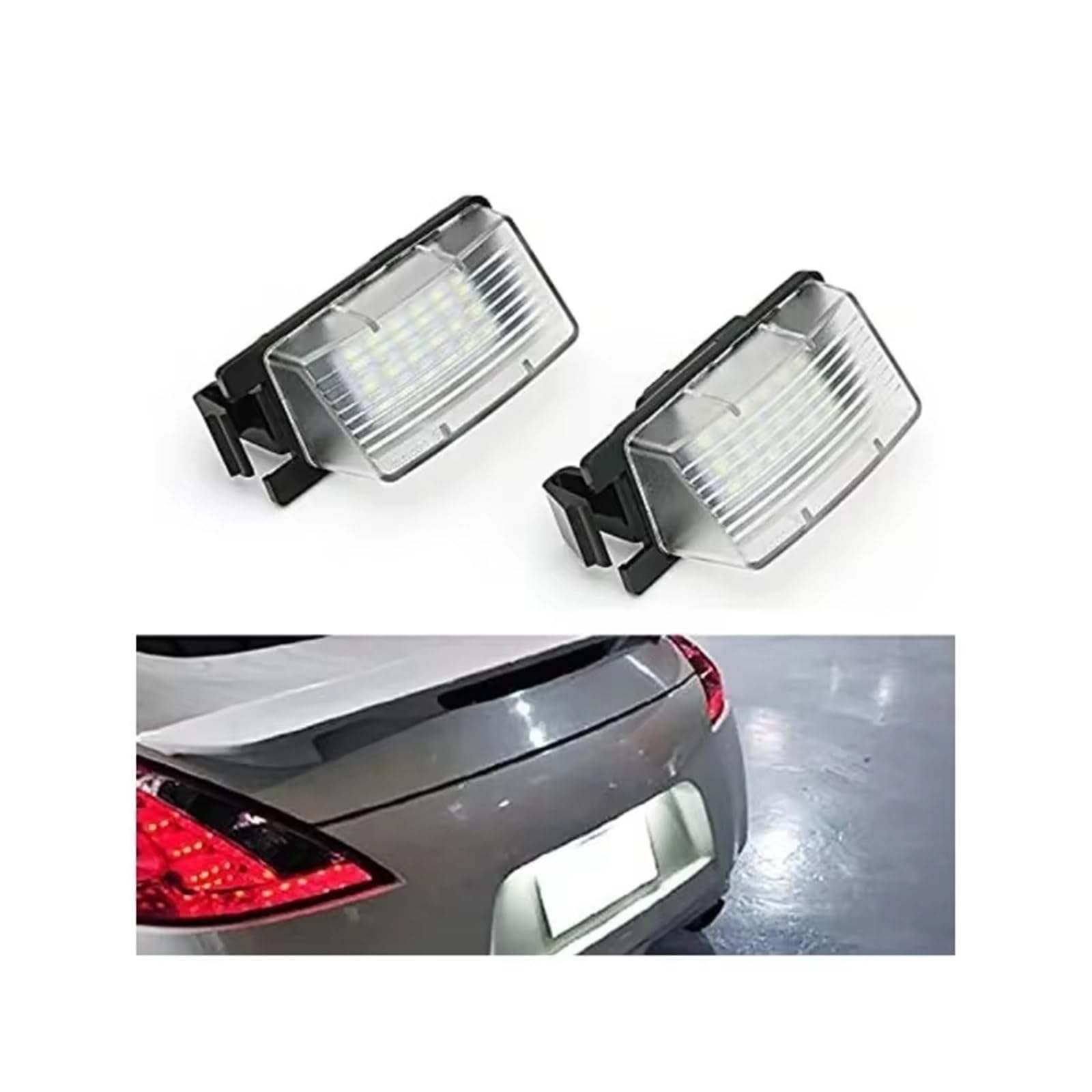 Luz Matrícula Auto Para Nissan Para Versa Para Livina Para GTRR35 Para Cube Para Z12 Para 370Z Para Z34 Luces LED Para Placa De Matrícula Lámpara
