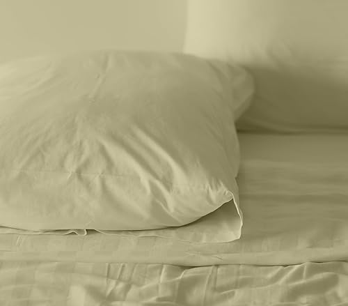 Miniatura 9 de RUVANTI 100% Cotton Sheets  Twin Size Percale Bedding, Cooling & Breathable, Durable with a Crisp, Soft & Comfortable Feel, 16" Deep Pocket, 3-Piece