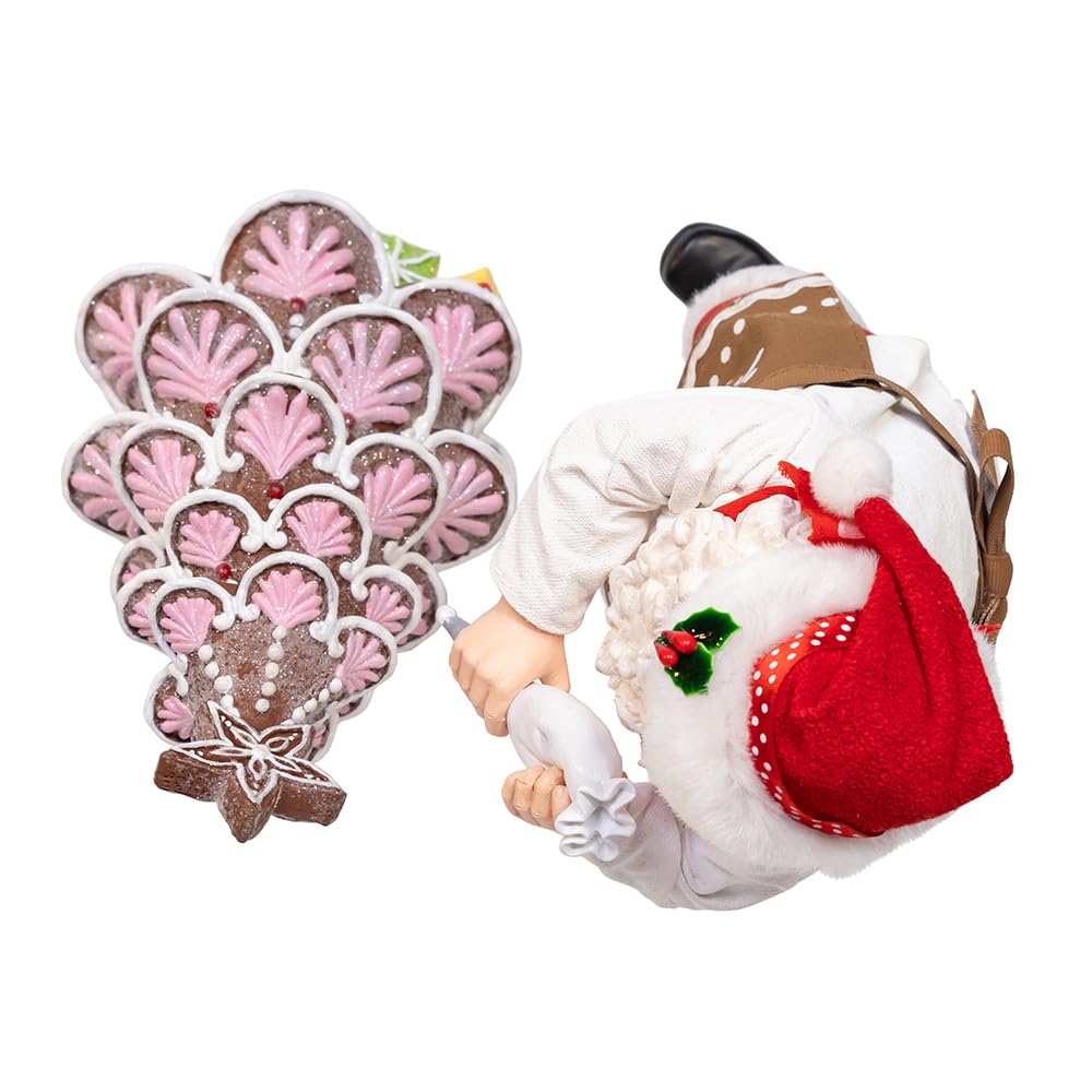 Kurt Adler Fabriché Lot de 2 sapins à Pain d'épices en Forme de Père Noël 26,7 cm